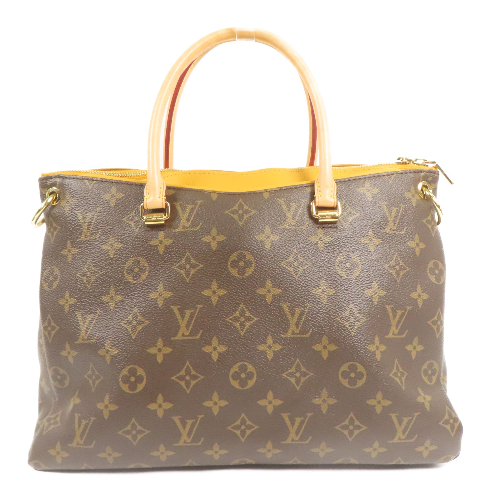 LOUIS VUITTON Monogram Pallas金扣手挽肩背兩用袋
