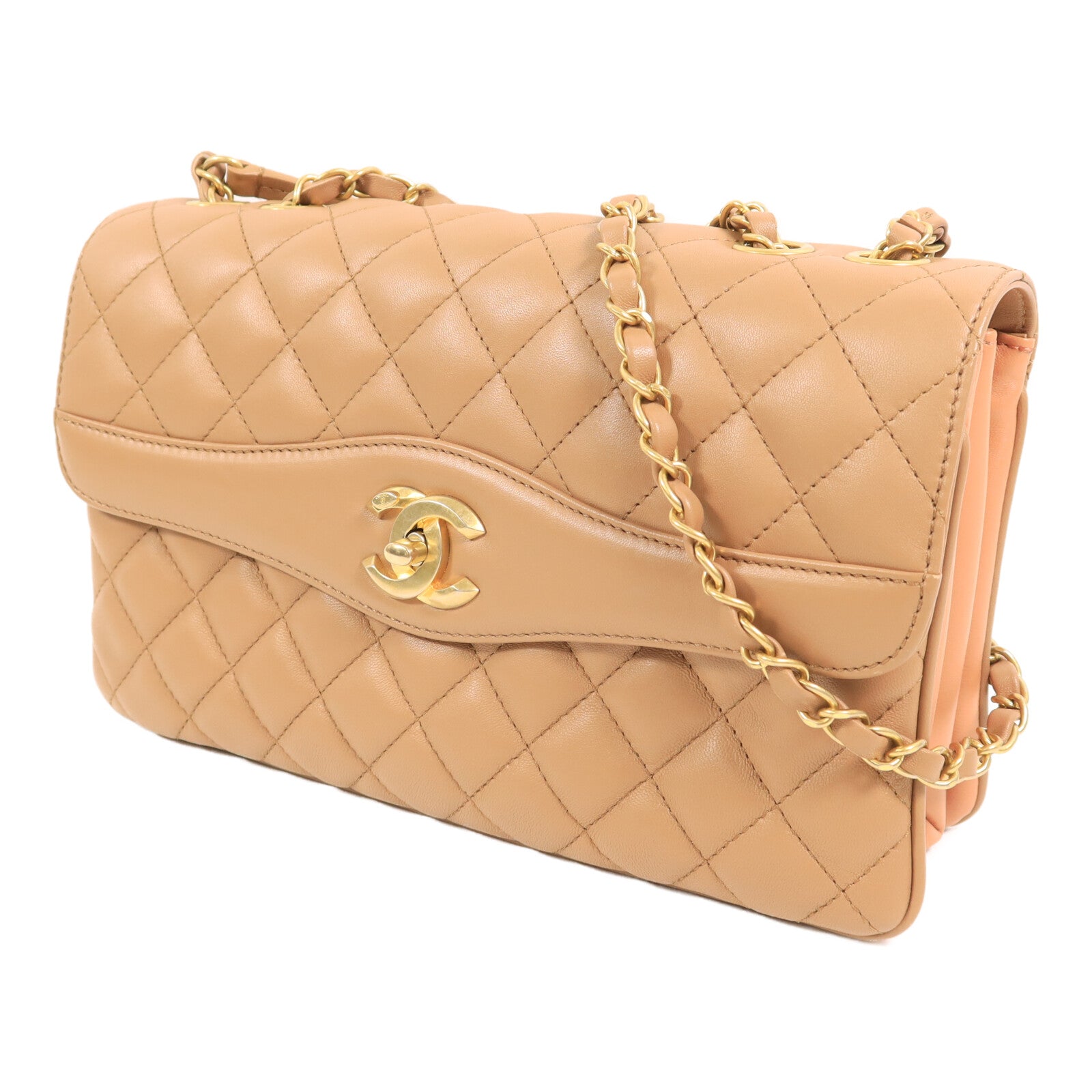 CHANEL 羊皮皮革Chain Shoulder鏈帶肩背袋