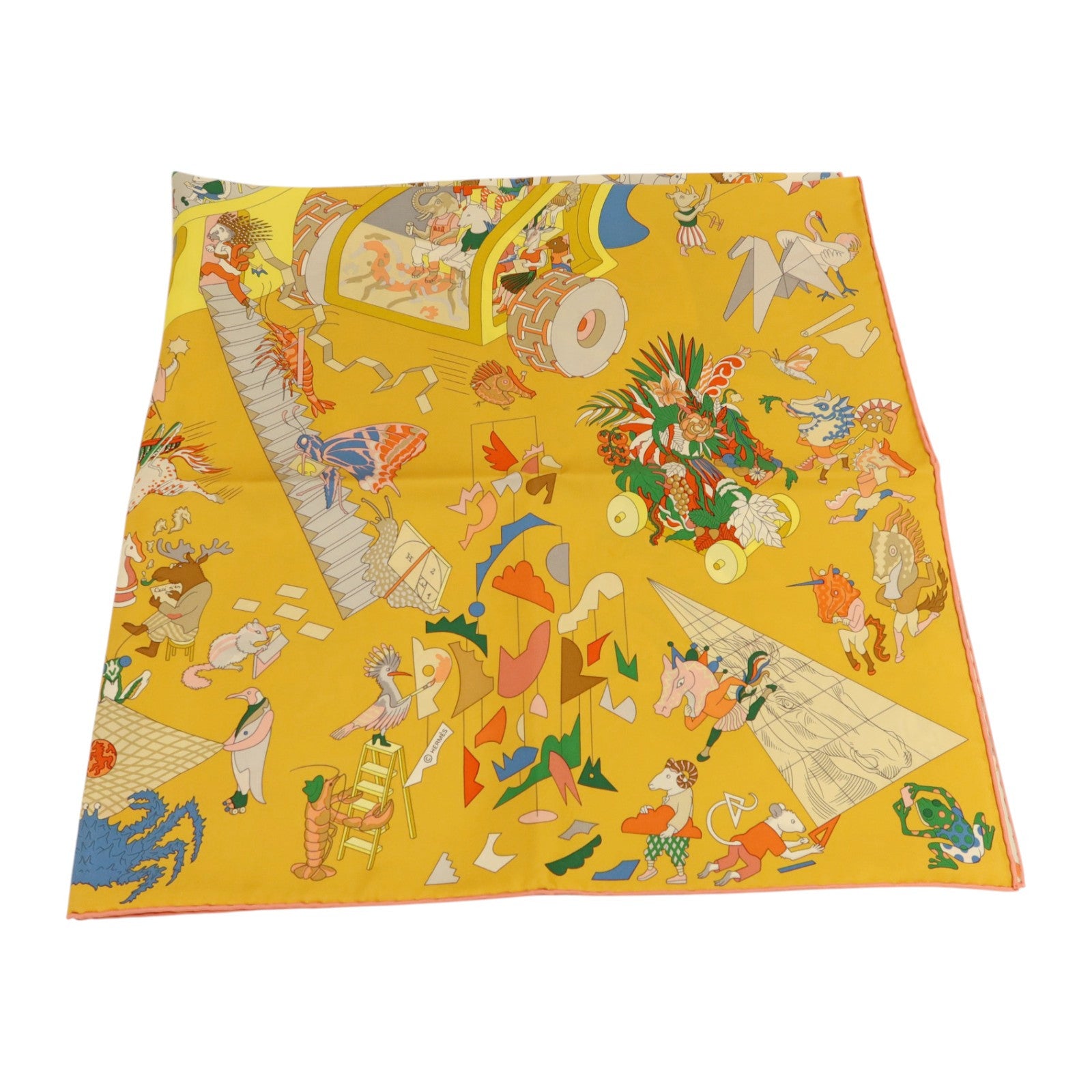 HERMES 絲質Scarf 90x90絲巾