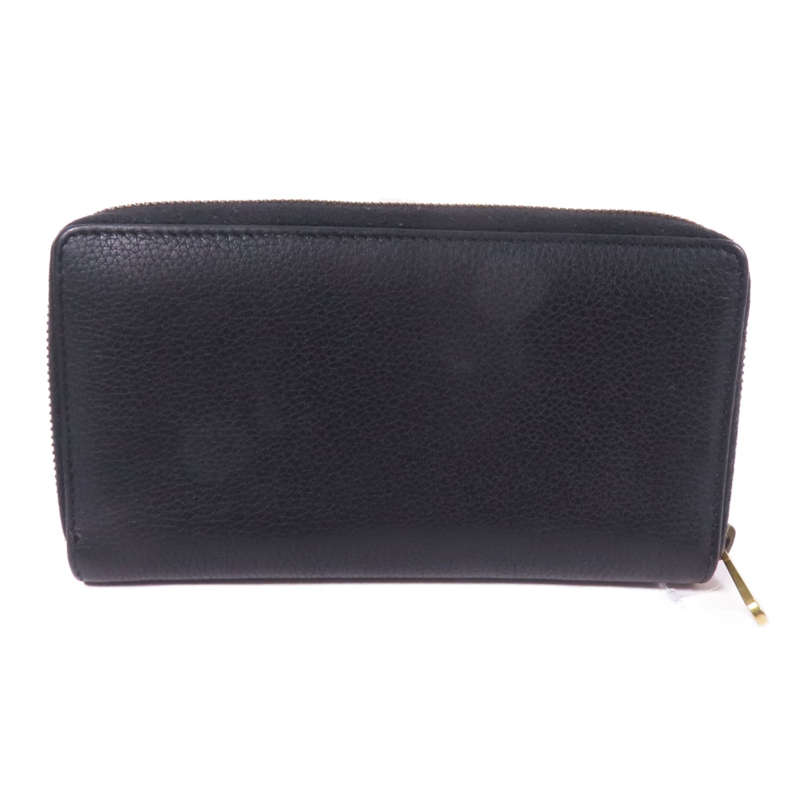 GUCCI 牛皮皮革Zipper Long Round Wallet金扣長錢包