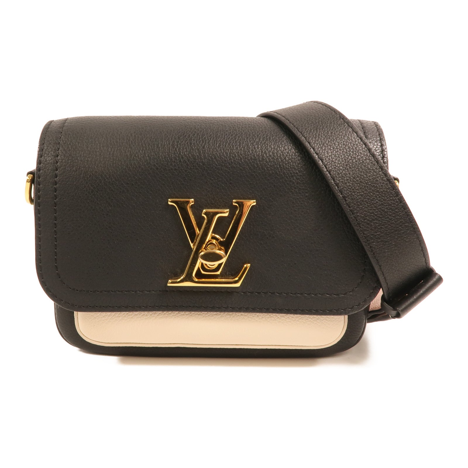 LOUIS VUITTON 牛皮皮革Lockme Tender金扣肩背袋
