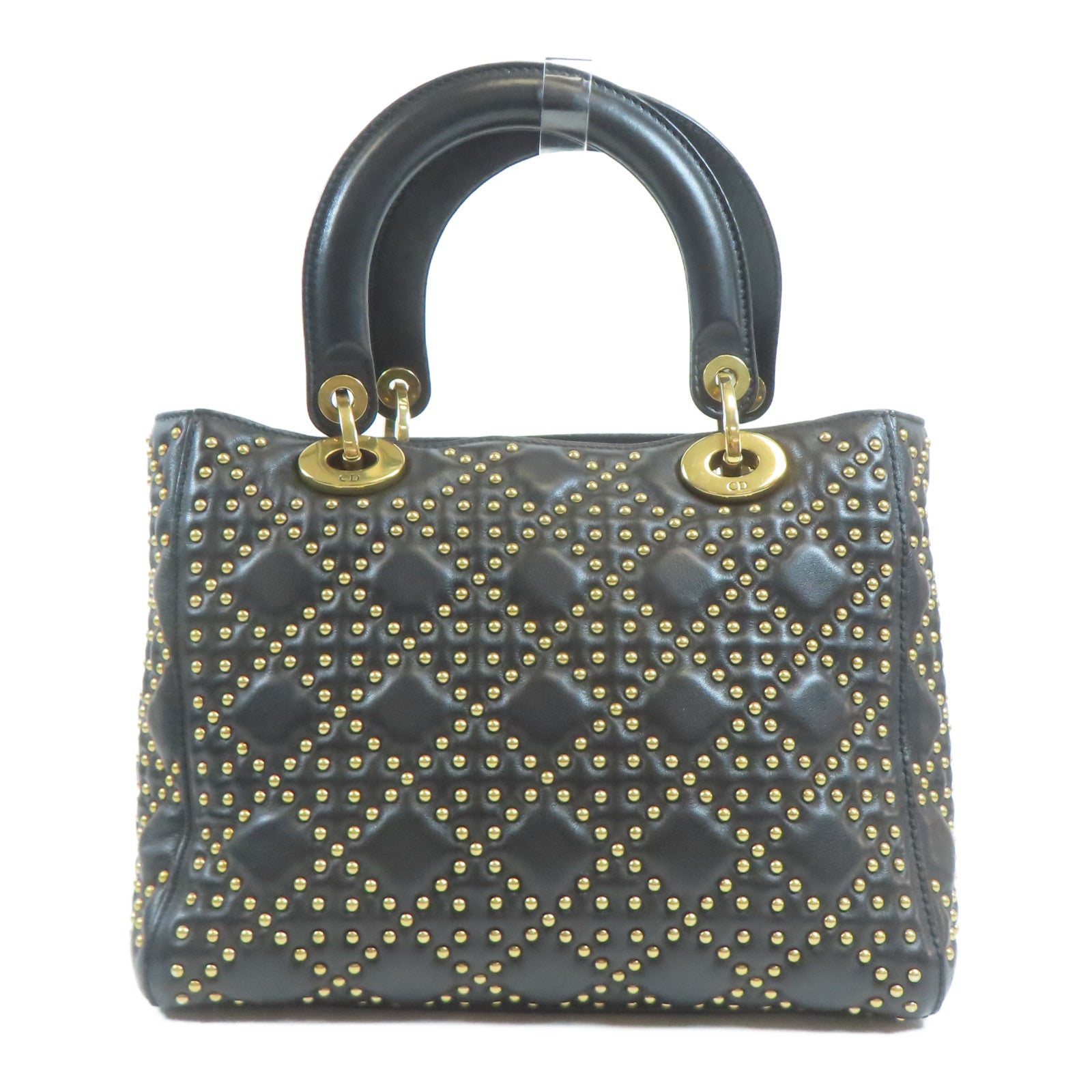 Dior 羊皮皮革Lady Dior金扣手挽肩背兩用袋