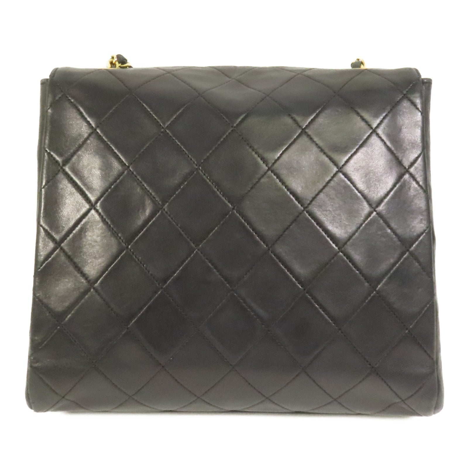 CHANEL 羊皮皮革Vintage Matelasse Shoulder Bag金扣鏈帶肩背袋
