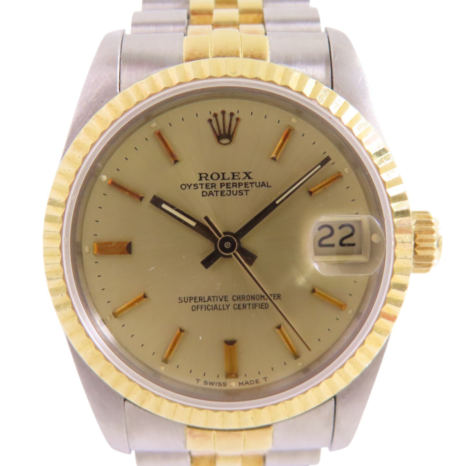 ROLEX Datejust 31mm 68273 Automatic Watch 18K Yellow Gold