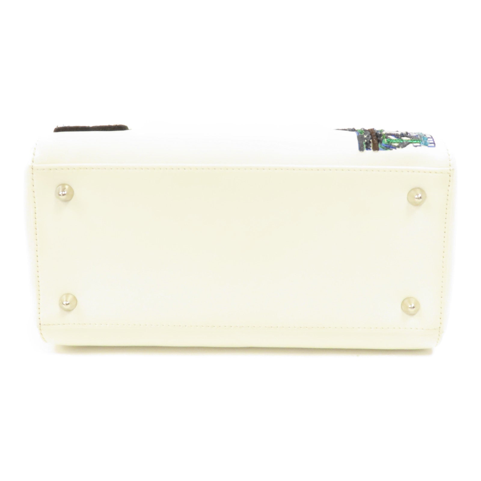 Dior 牛皮皮革Lady Dior銀扣肩背袋