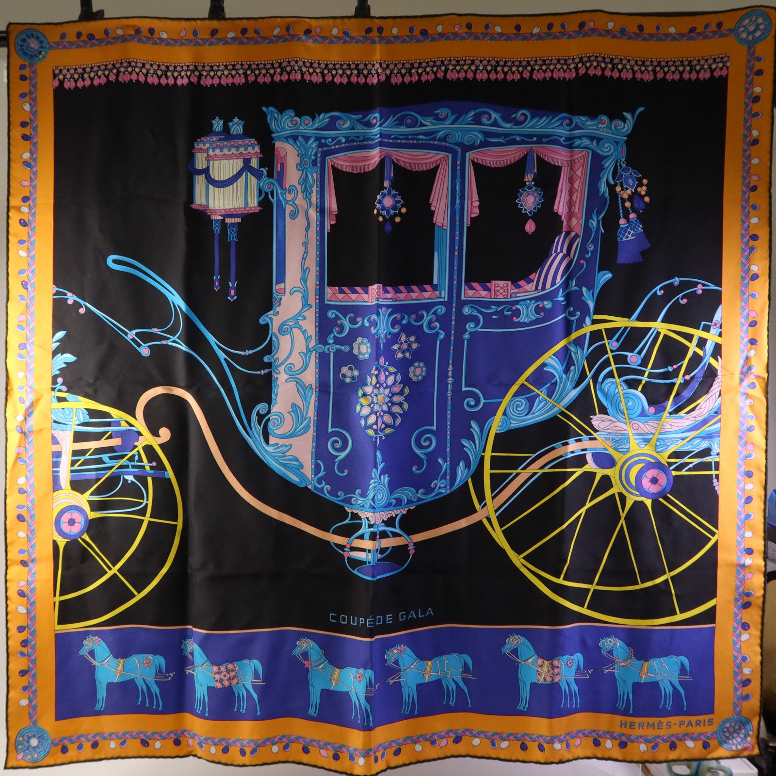 HERMES 絲質Scarf 90X90絲巾