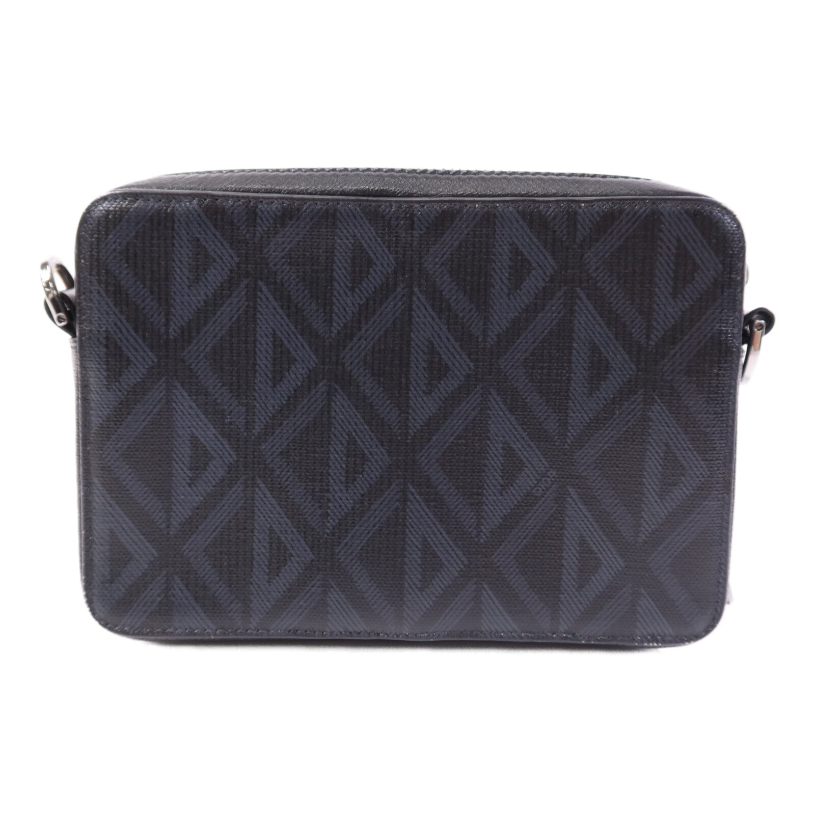 Dior 帆布CD Diamond銀扣肩背袋