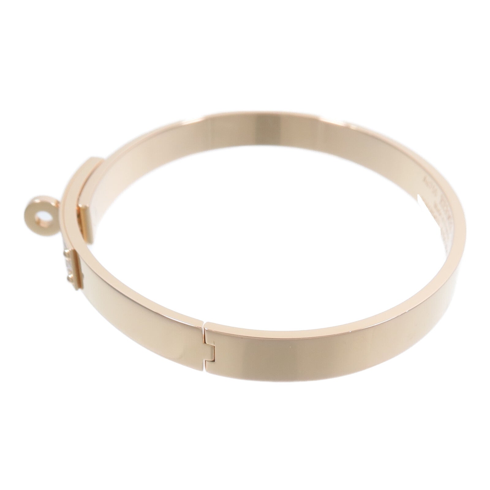 HERMES 18K玫瑰金Kelly Bracelet Diamond鑽石手鐲