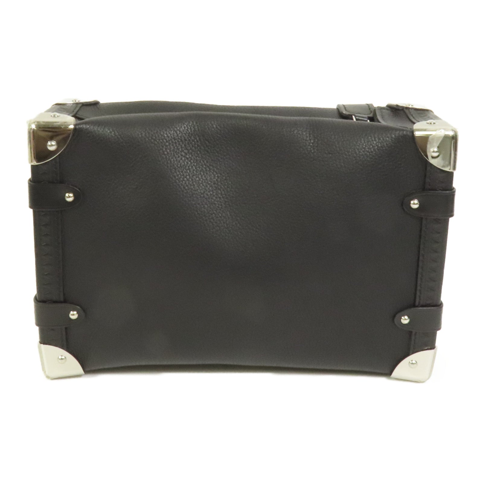LOUIS VUITTON 牛皮皮革Side Trunk MM銀扣肩背袋