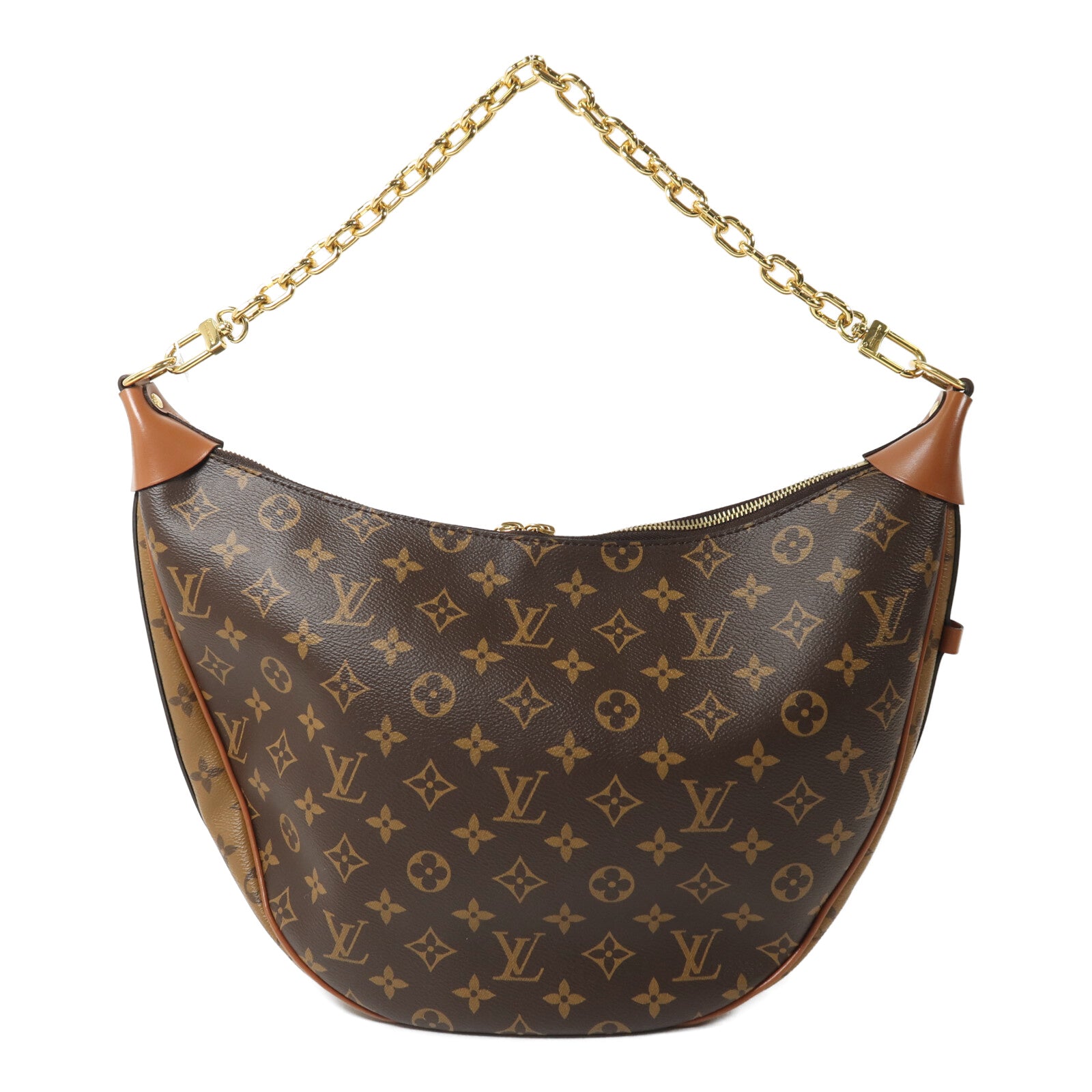 LOUIS VUITTON Monogram Reverse Loop Hobo手挽肩背兩用袋