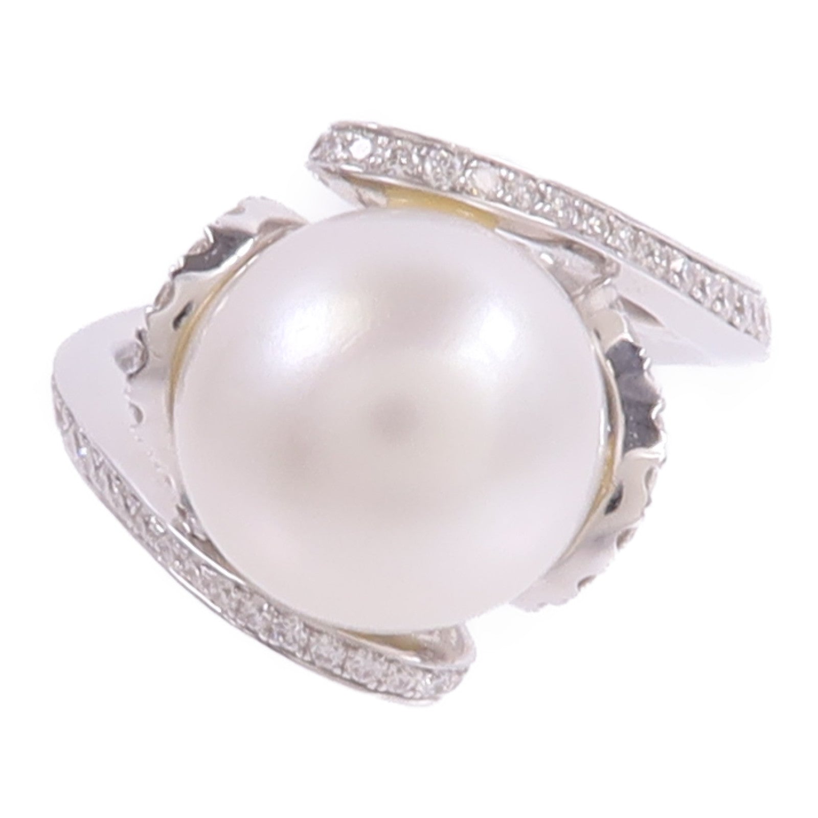 JEWELRY 18K黃金Pearl Diamond Ring珍珠/鑽石戒指