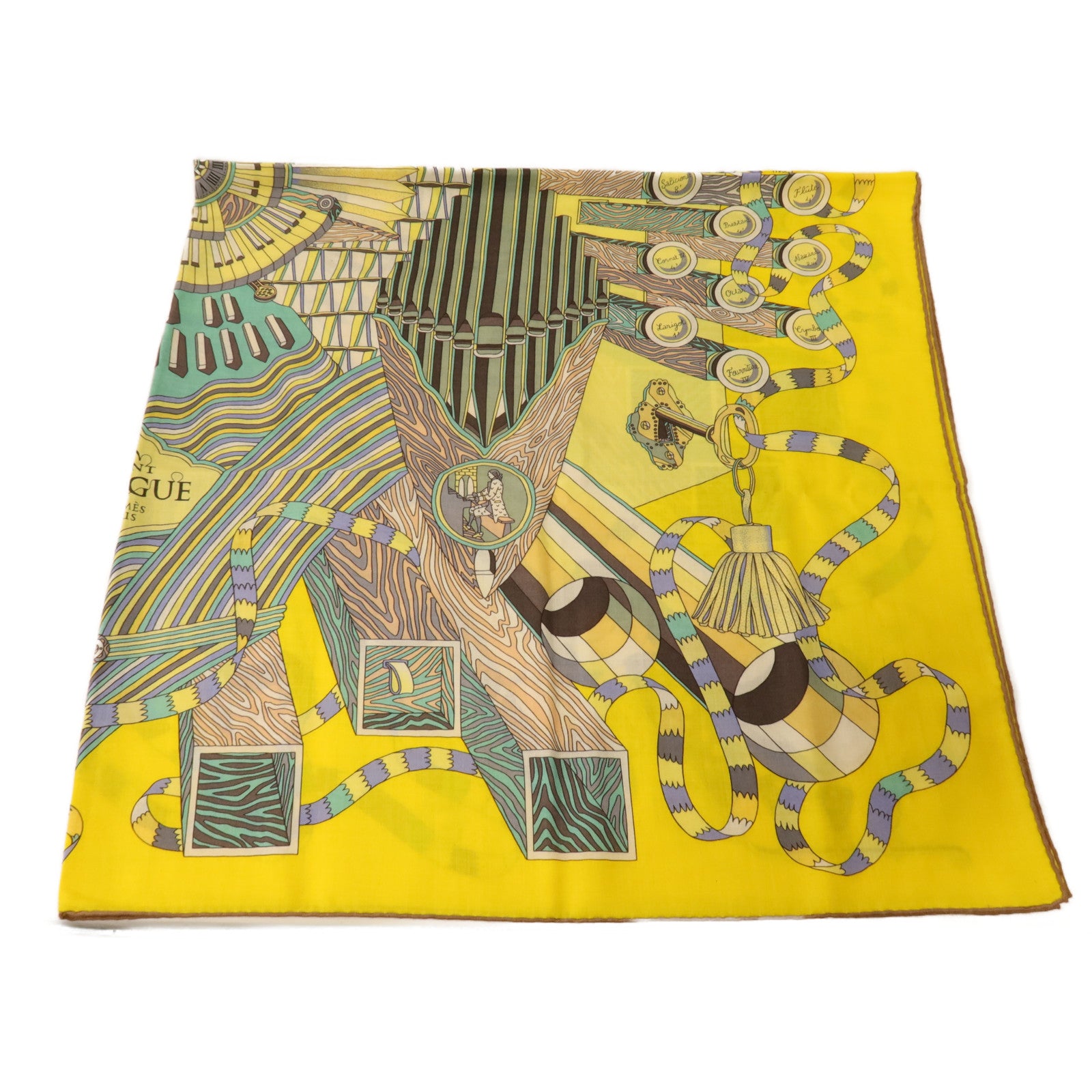 HERMES 羊絨/絲質Scarf圍巾