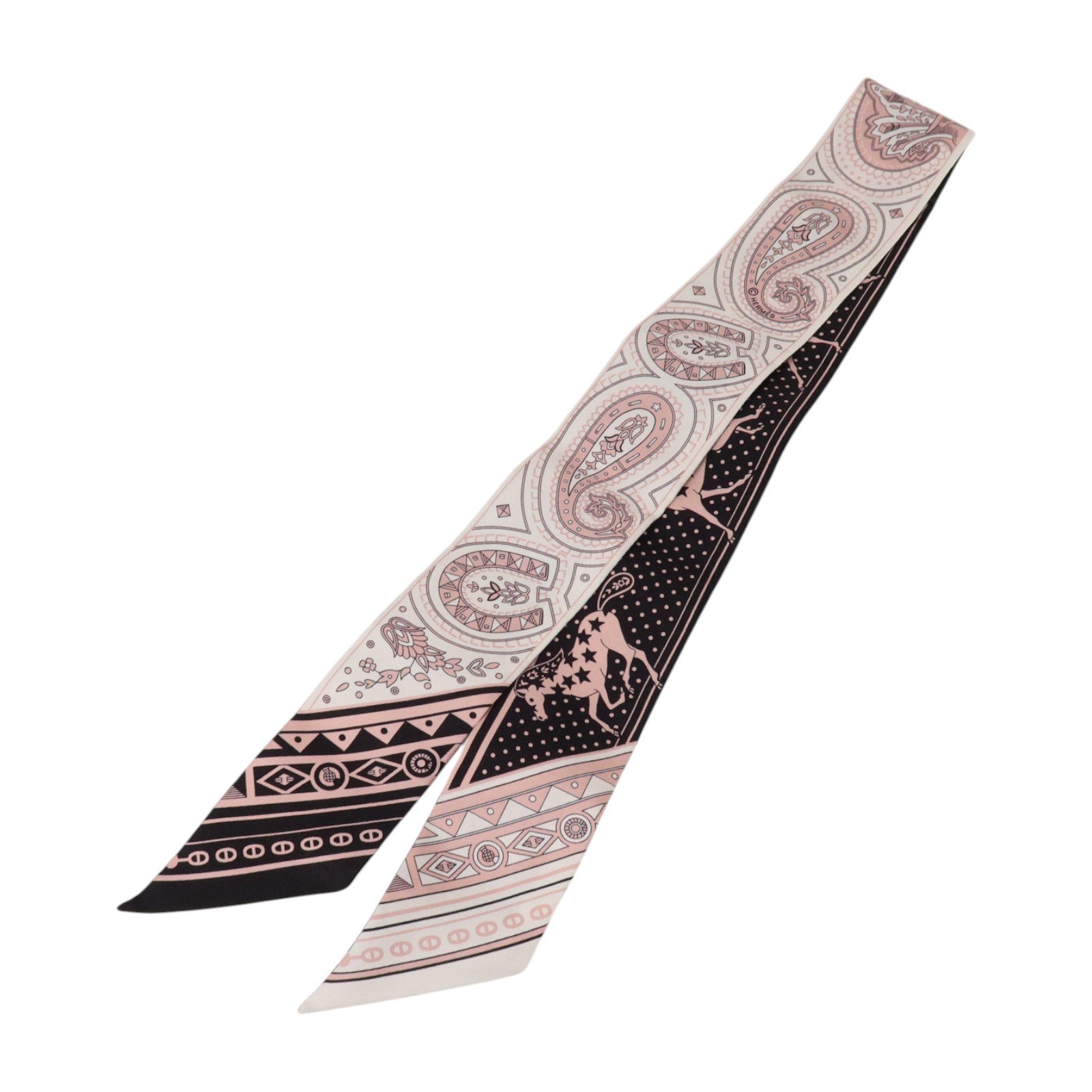 HERMES 絲質Twilly絲巾