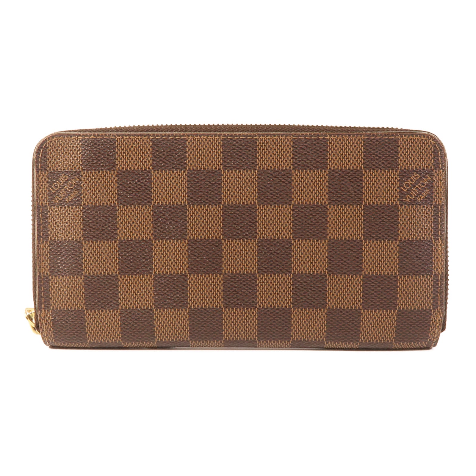 LOUIS VUITTON Damier Zippy Long Wallet金扣長錢包