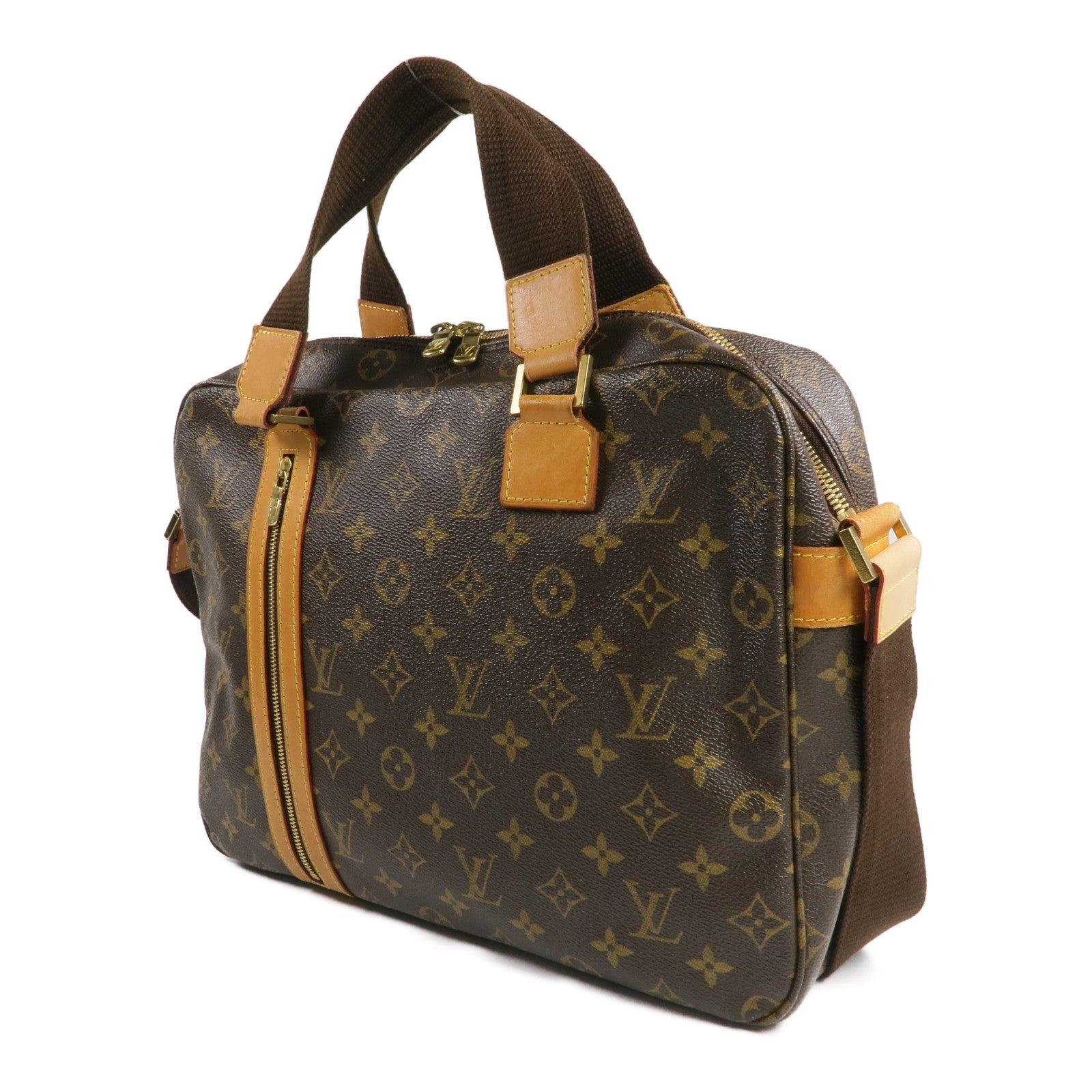 LOUIS VUITTON Monogram Sac Bosphore金扣手挽肩背兩用袋