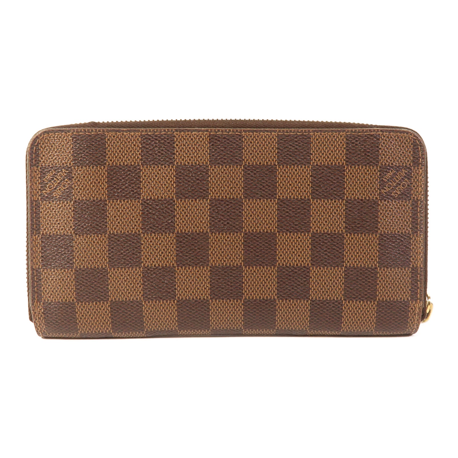 LOUIS VUITTON Damier Zippy Long Wallet金扣長錢包