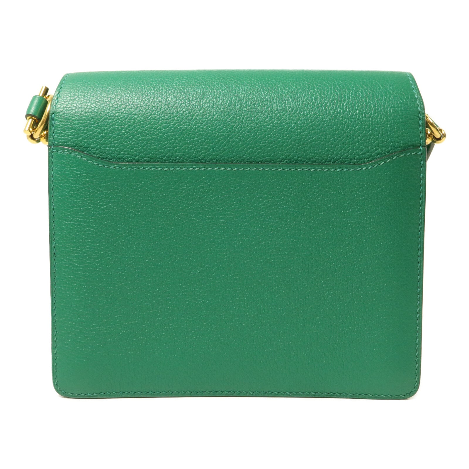 HERMES Evercolor皮革Roulis Mini肩背袋Vert Vertigo