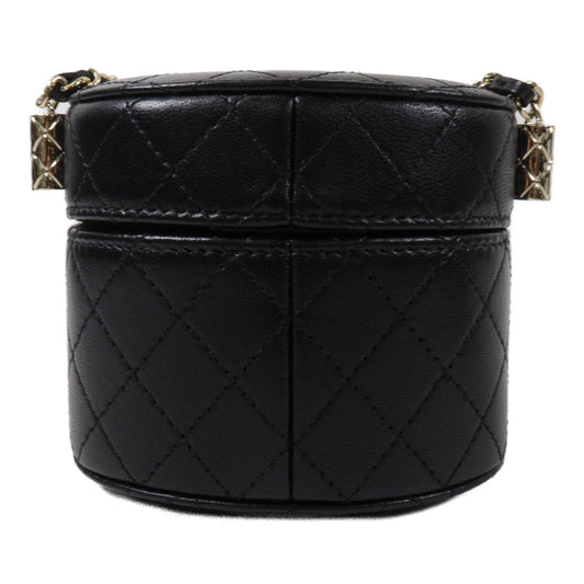CHANEL 牛皮皮革Vanity Case鏈帶肩背袋