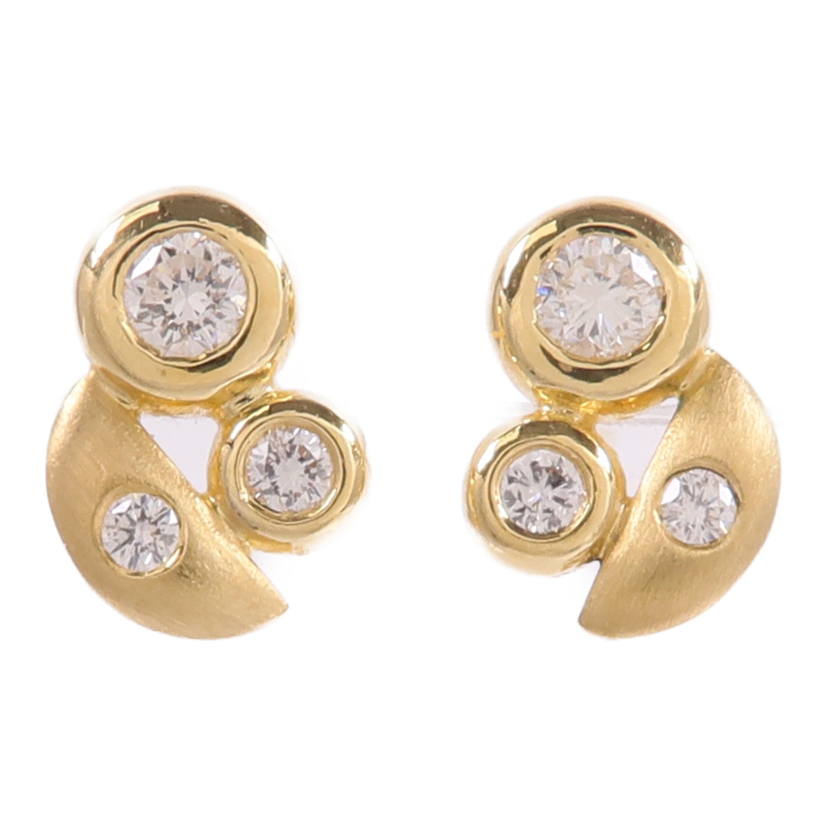JEWELRY 18K黃金Diamond Earrings鑽石耳環