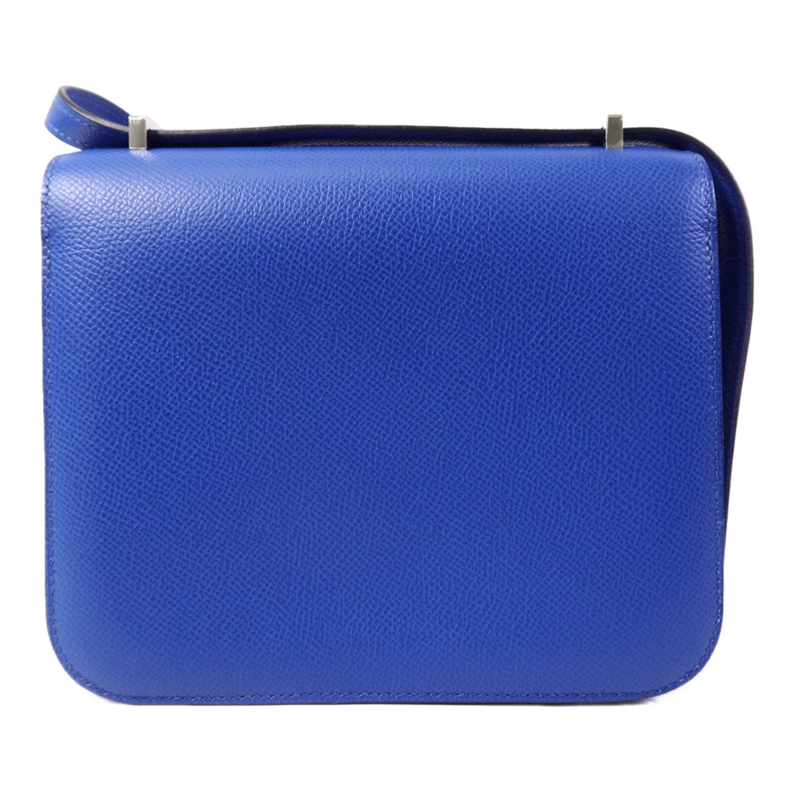 HERMES Epsom皮革Constance Mini肩背袋Bleu France