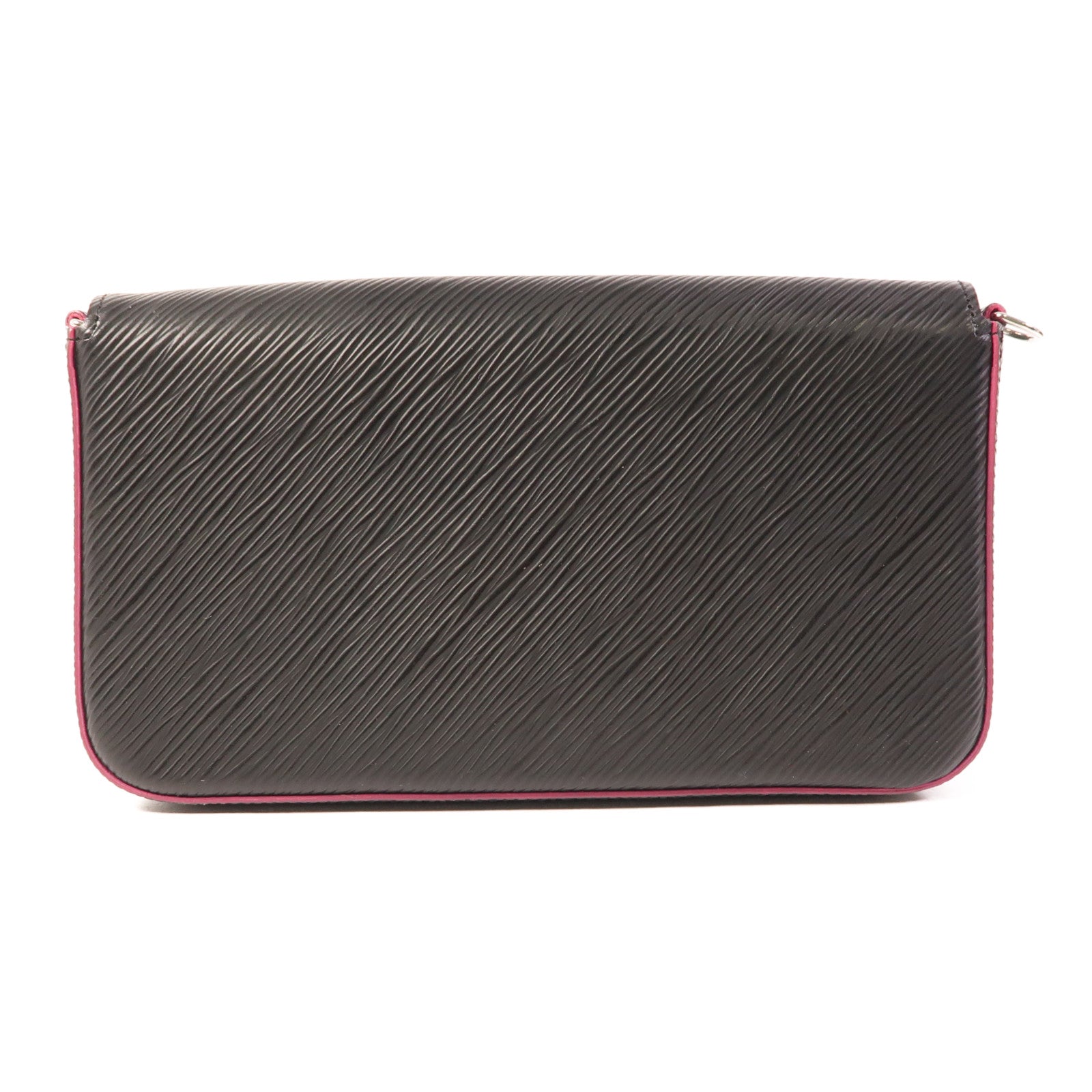 LOUIS VUITTON Epi Pochette Felissie銀扣鏈帶肩背袋