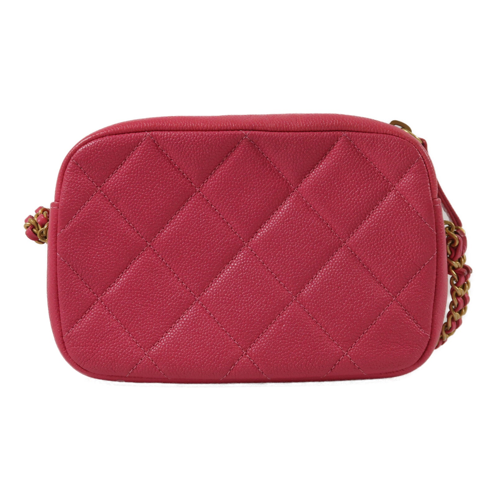 CHANEL 牛皮皮革Camera Bag鏈帶肩背袋
