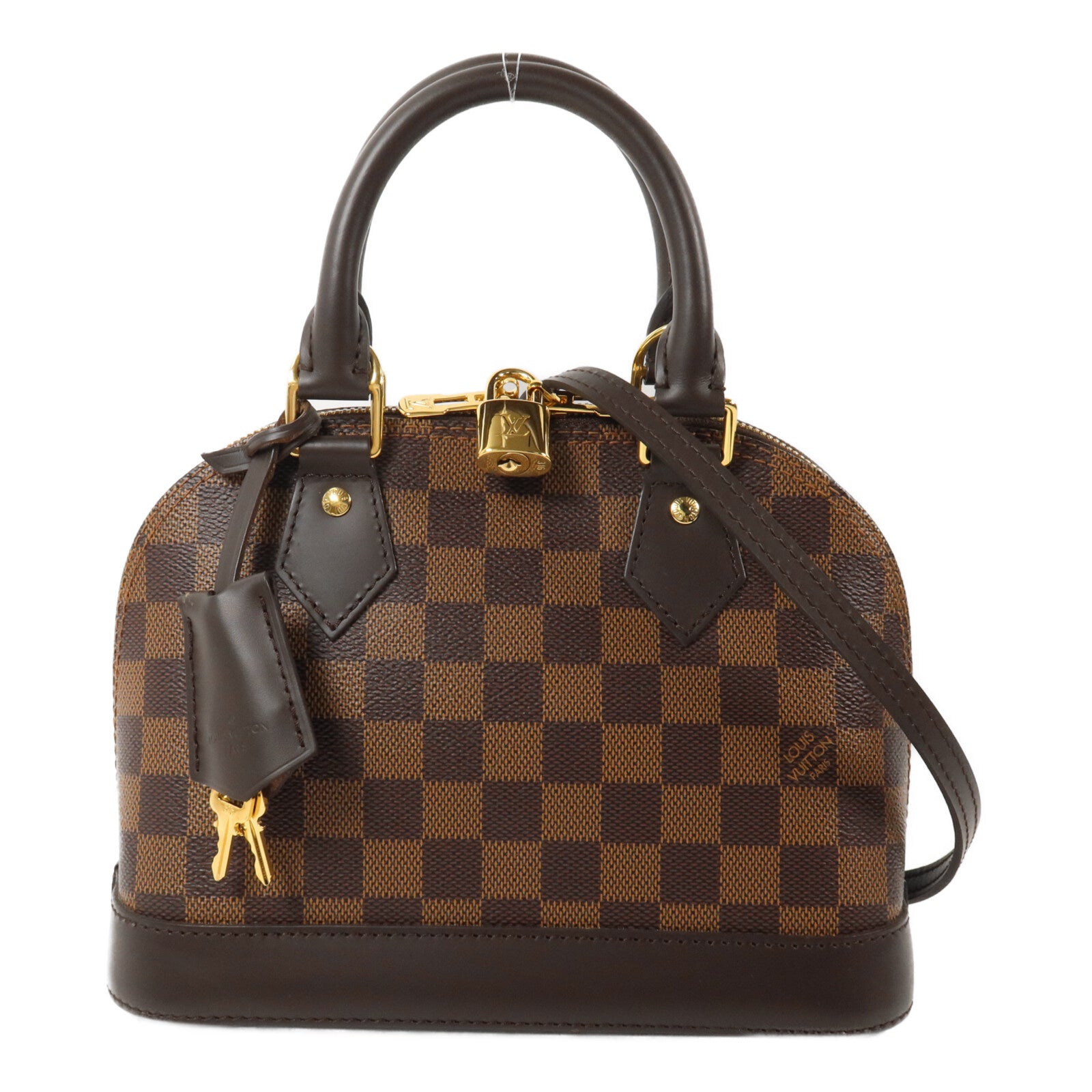 LOUIS VUITTON Damier Alma BB手挽肩背兩用袋