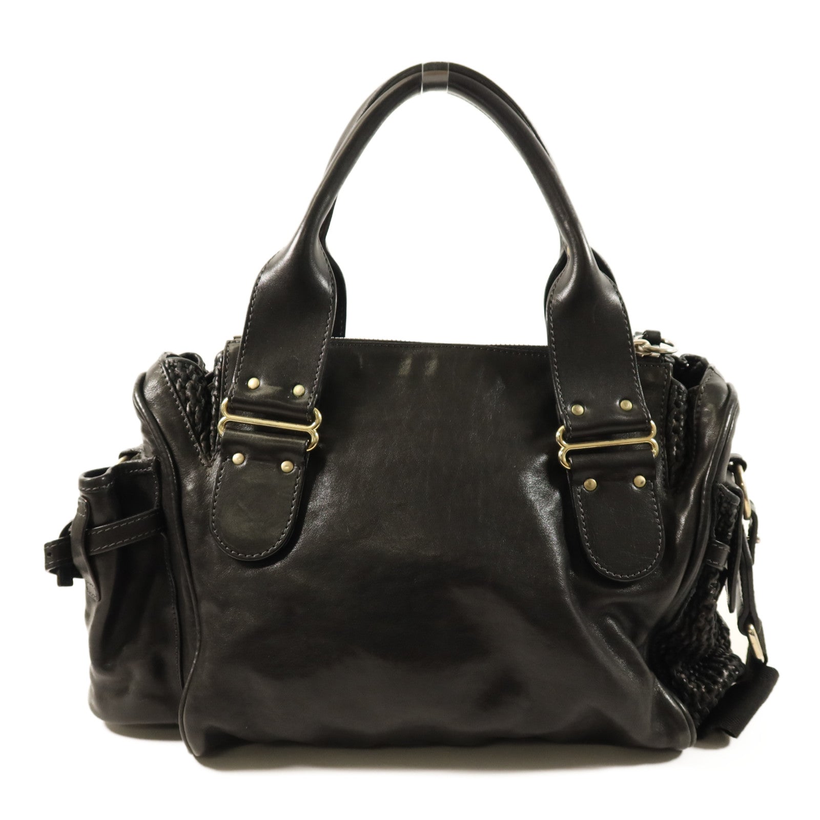 Chloe 牛皮皮革Shoulder Bag金扣手挽肩背兩用袋