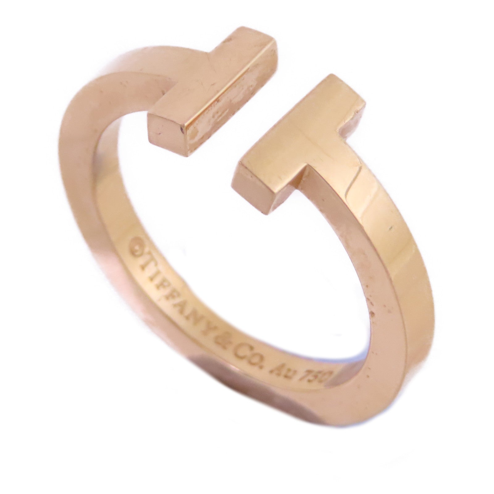 TIFFANY&CO 【激減優惠】18K玫瑰金T Wire Ring戒指US#7.75