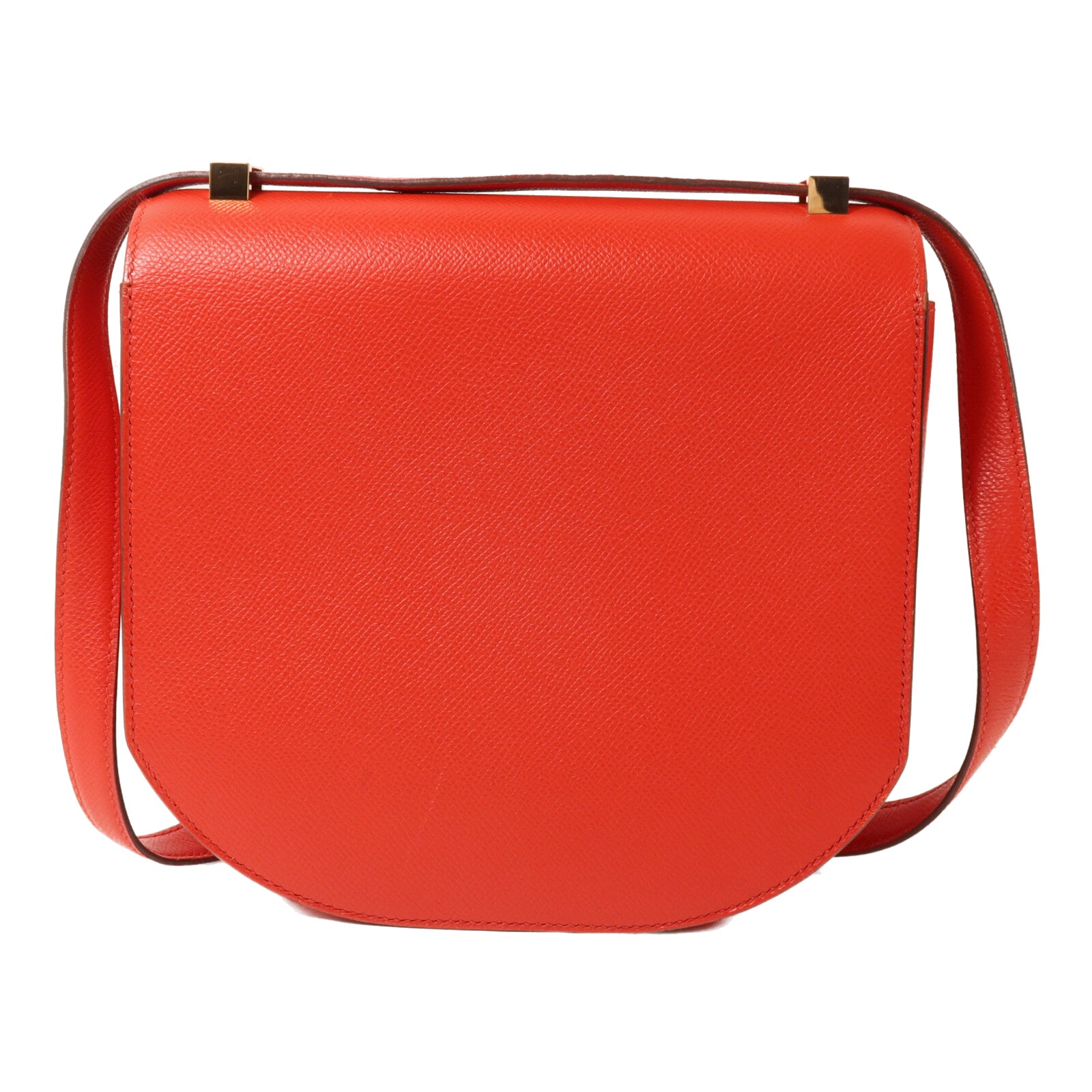 HERMES Epsom皮革Mosaique AU 24 Bag肩背袋Rouge Casaque