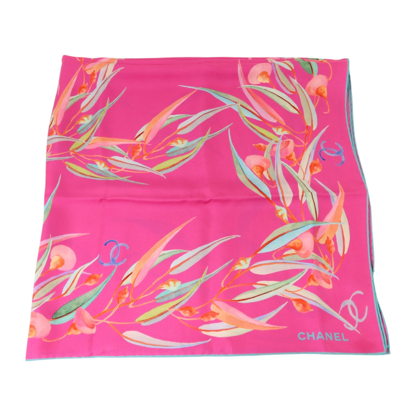 CHANEL 絲質Square Scarf 70x70絲巾