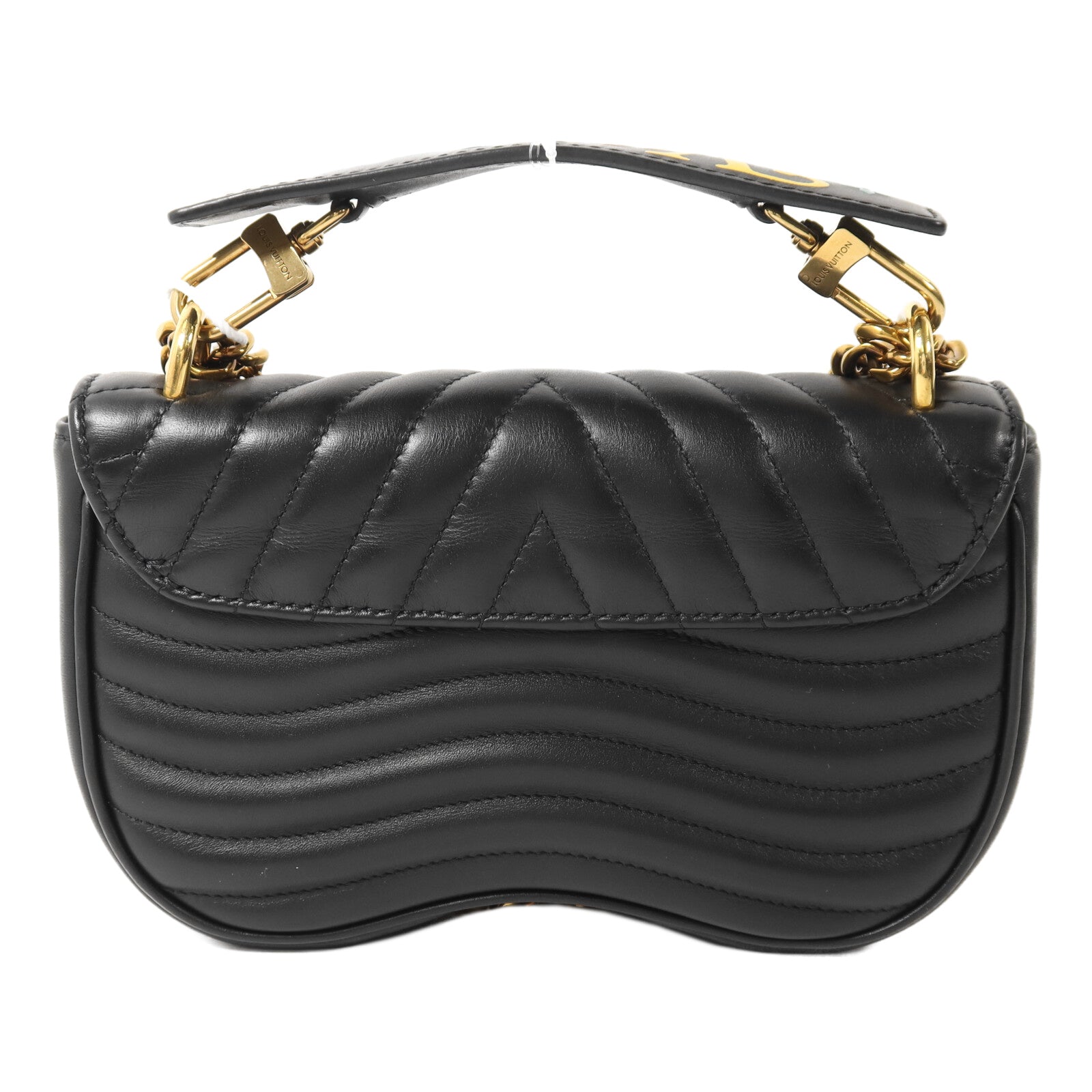 LOUIS VUITTON 牛皮皮革New Wave PM鏈帶手挽肩背兩用袋