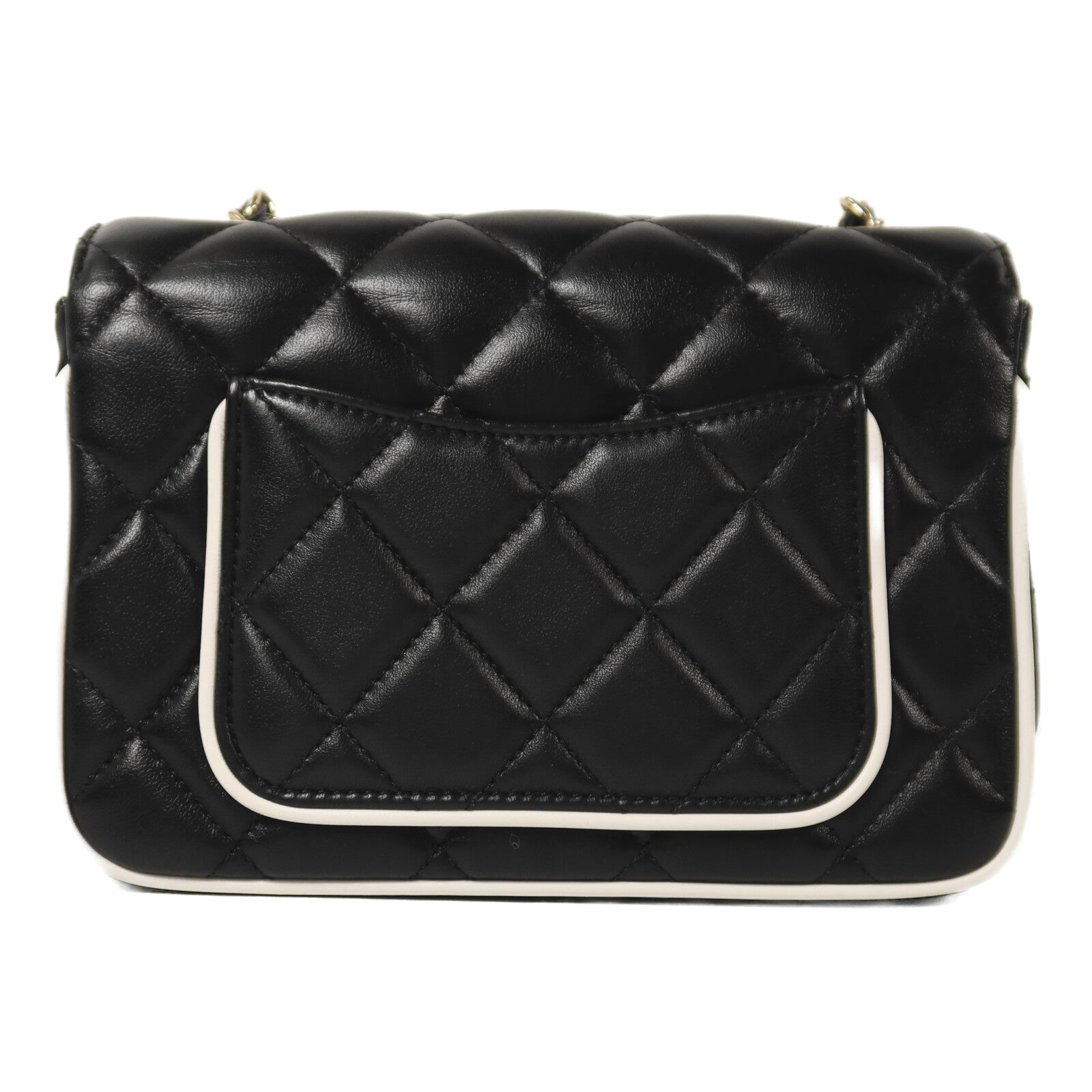 CHANEL 羊皮皮革Mini Flap金扣鏈帶肩背袋