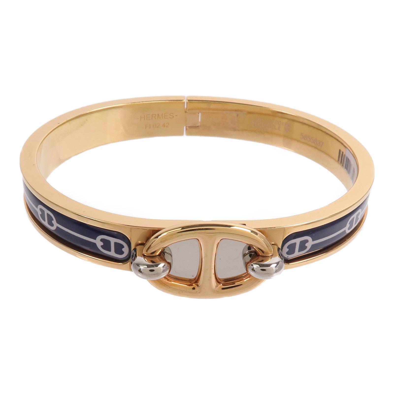 HERMES 金屬/琺瑯Mini Clic Chaine d'Ancre Bracelet手鐲