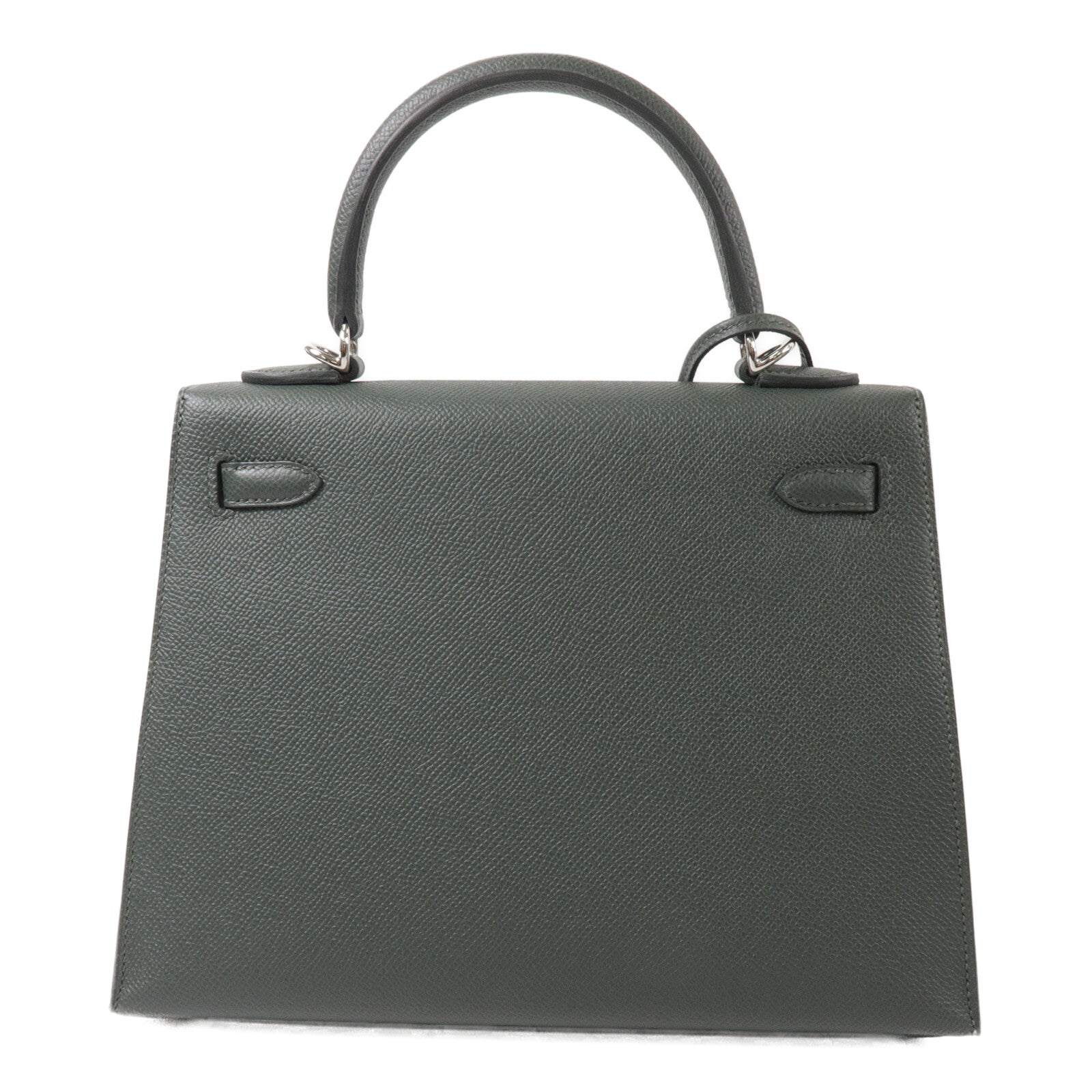 HERMES Epsom皮革Kelly 25手挽肩背兩用袋Vert Mangrove