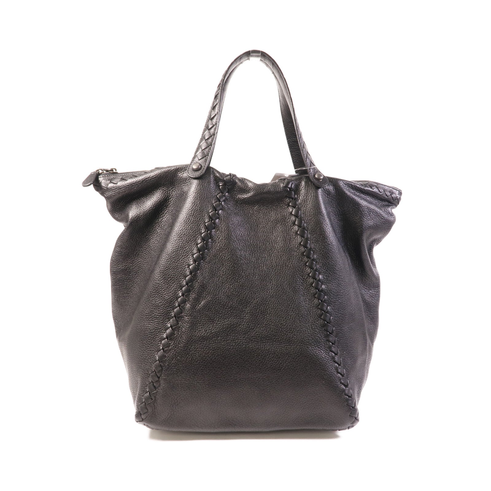 BOTTEGA VENETA 牛皮皮革Tote Bag銀扣手挽袋
