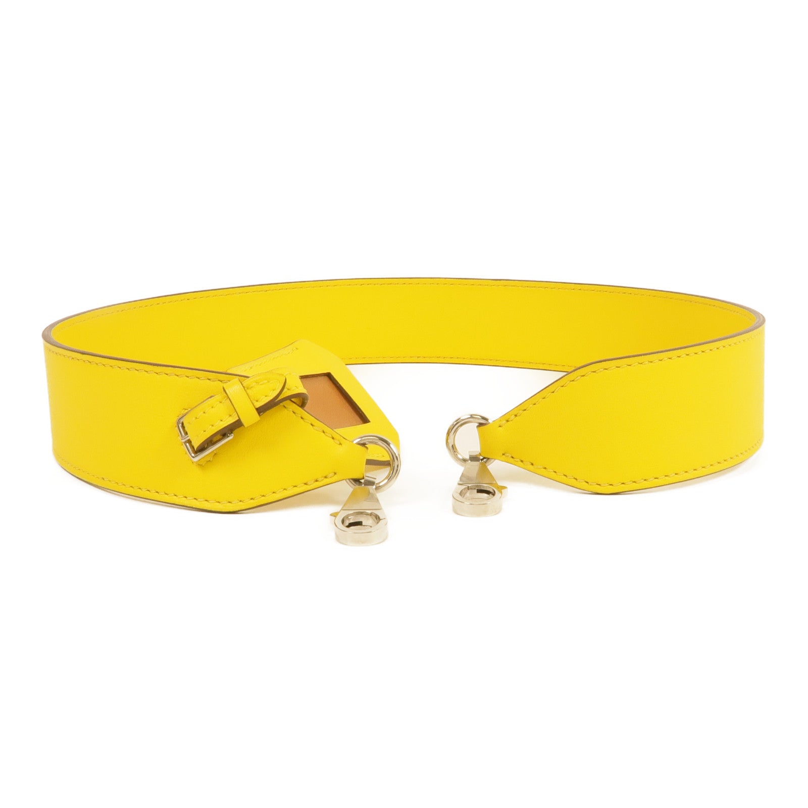 HERMES Swift皮革Shoulder Strap銀扣肩帶