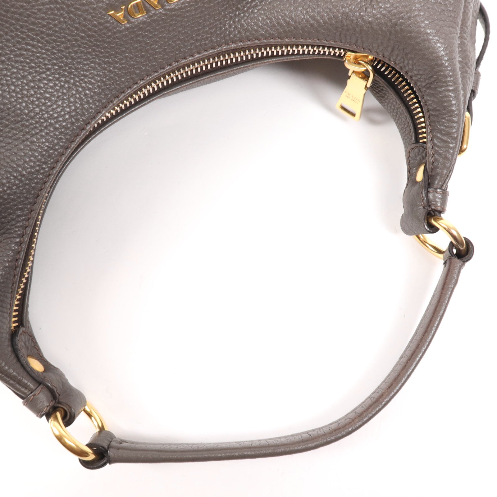 PRADA 牛皮皮革Shoulder Bag金扣肩背袋