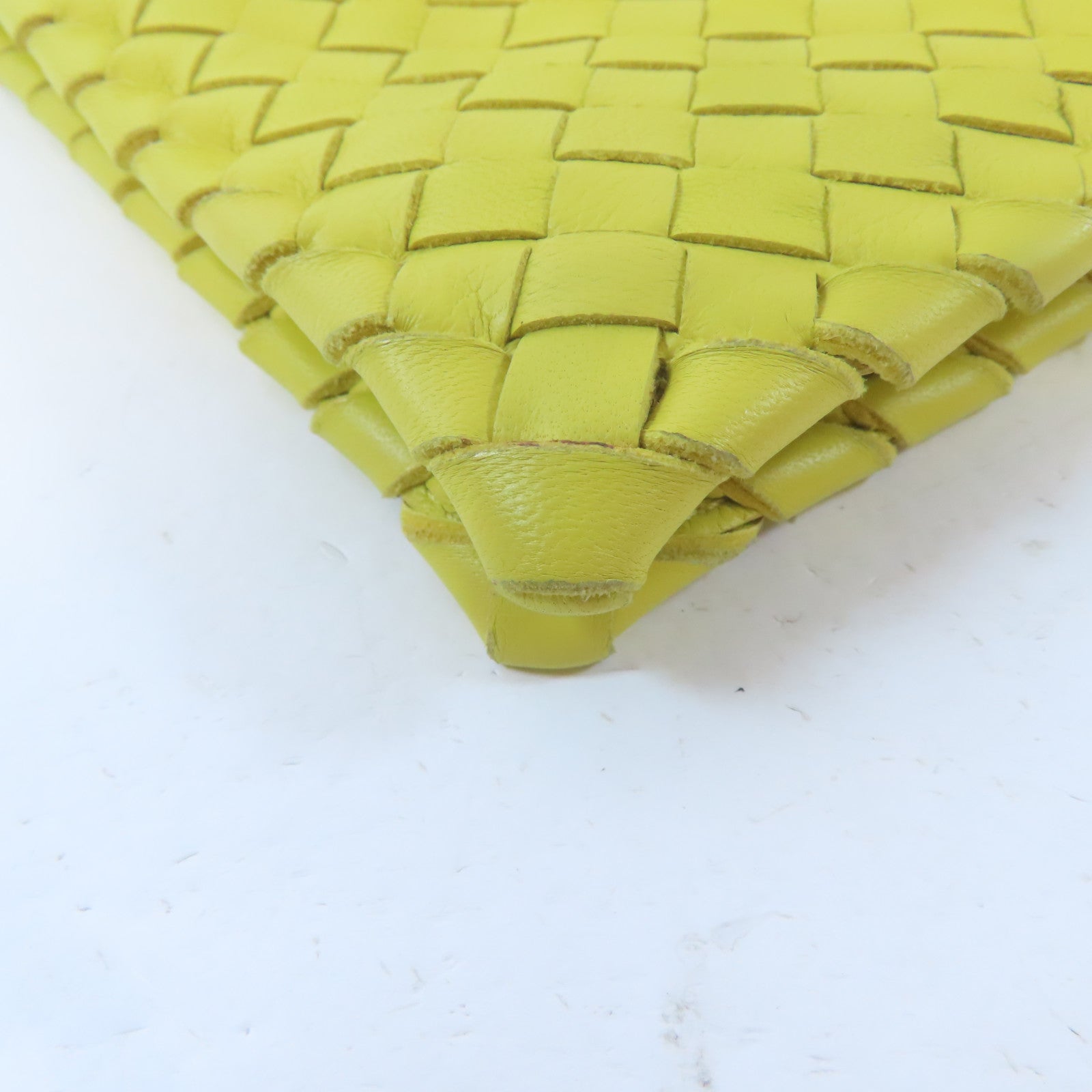BOTTEGA VENETA 【激減優惠】牛皮皮革Clutch Bag手拿包黃色