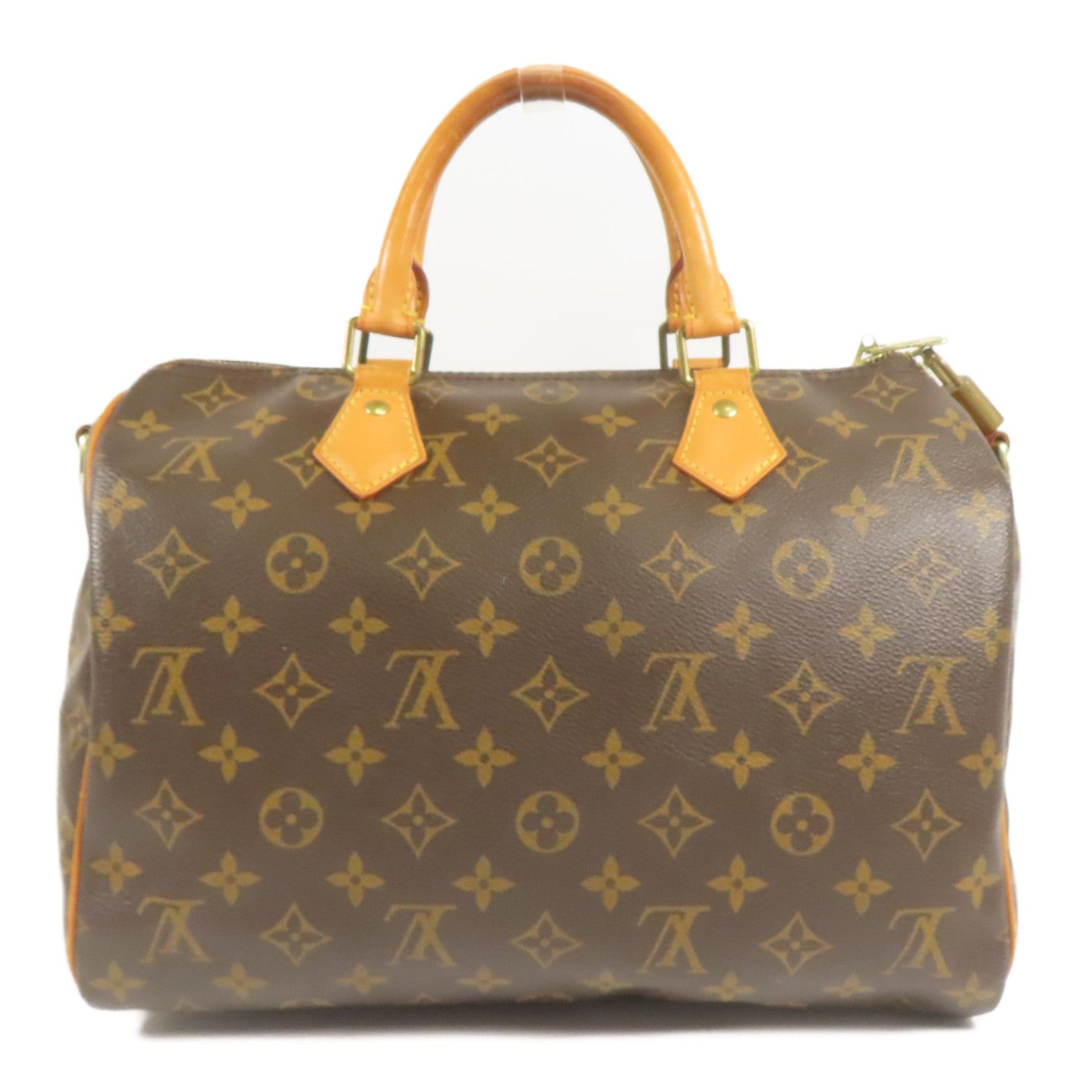 LOUIS VUITTON Monogram Speedy Bandouliere 30金扣手挽肩背兩用袋