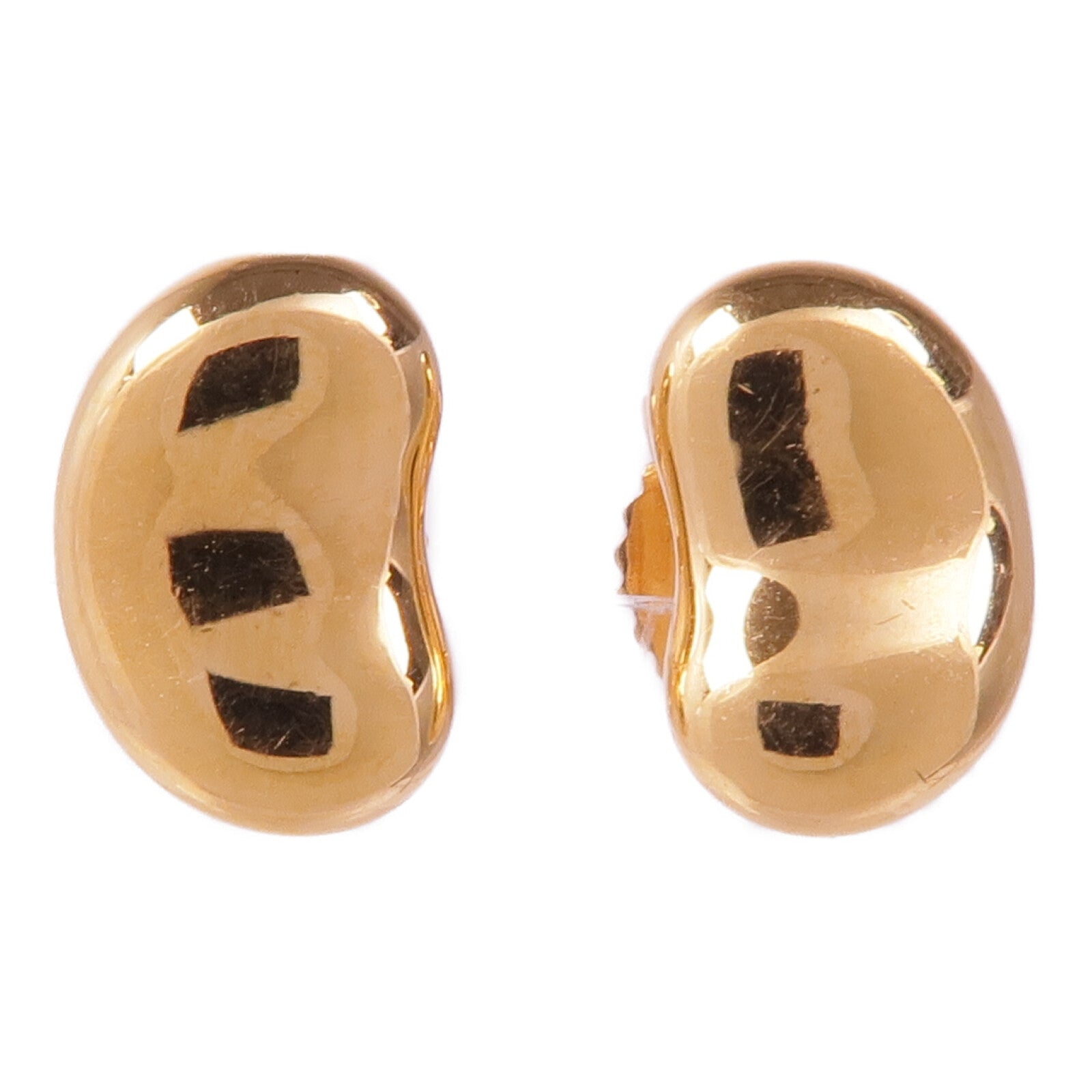 TIFFANY&CO 18K玫瑰金Elsa Peretti Bean Design Earrings耳環