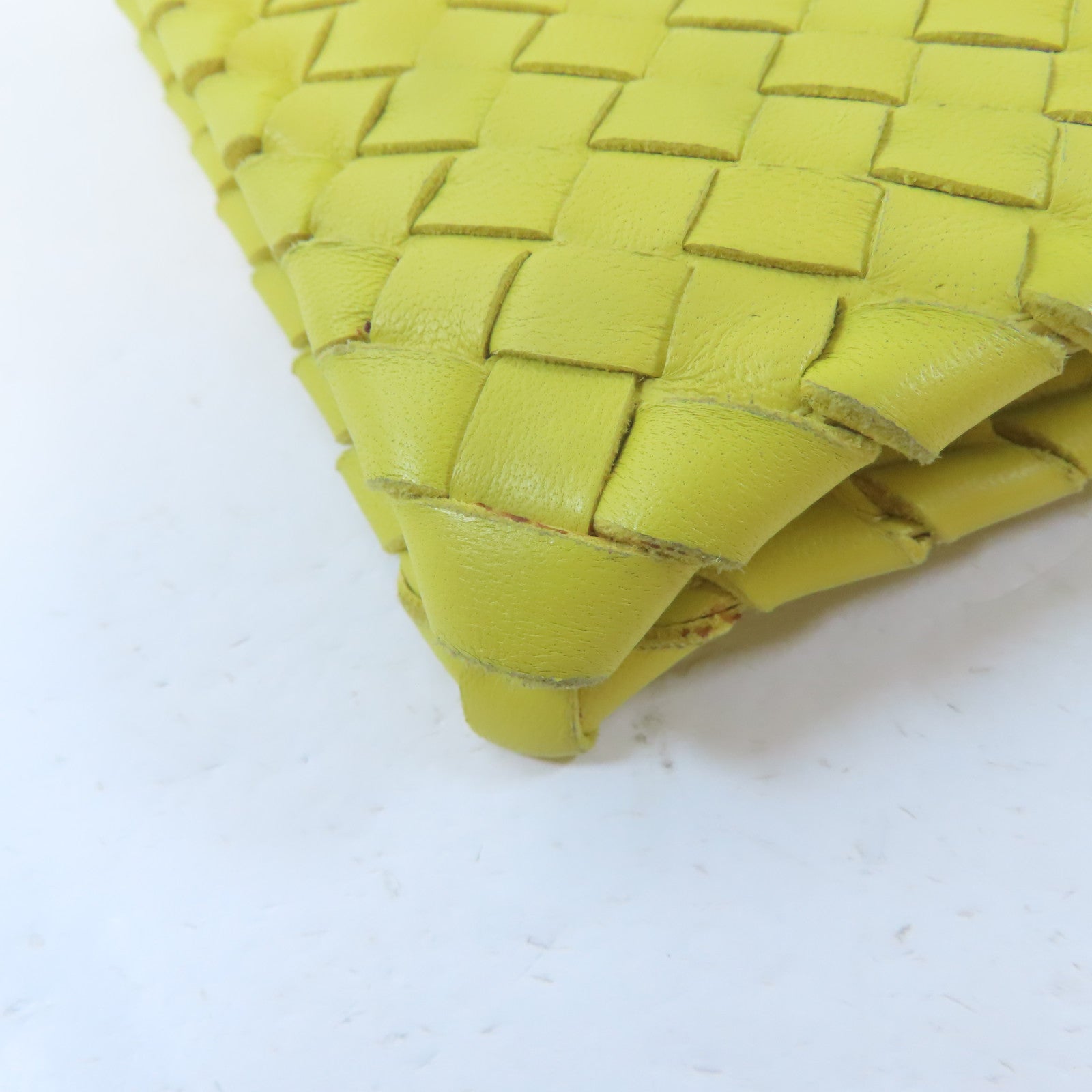 BOTTEGA VENETA 【激減優惠】牛皮皮革Clutch Bag手拿包黃色