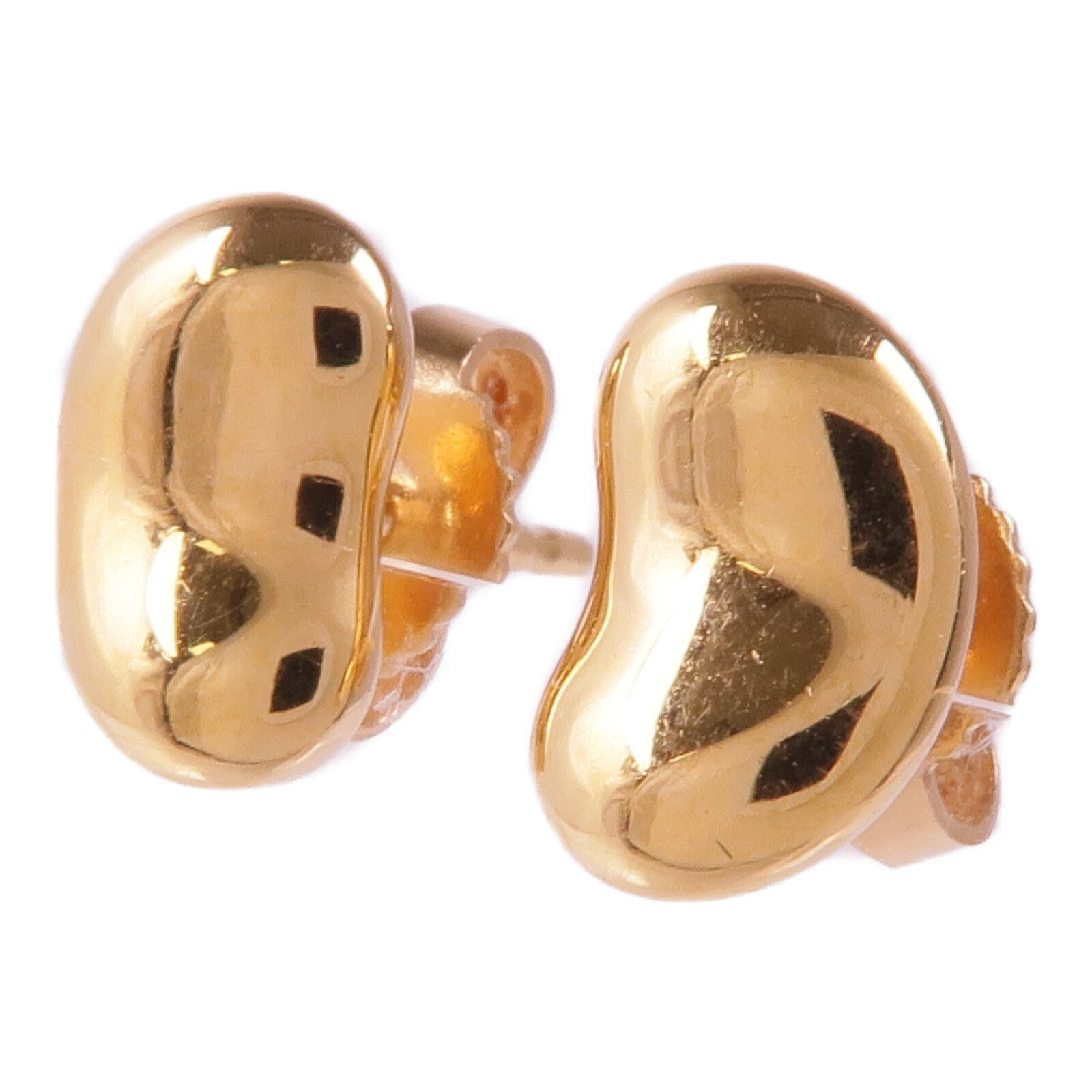 TIFFANY&CO 18K玫瑰金Elsa Peretti Bean Design Earrings耳環