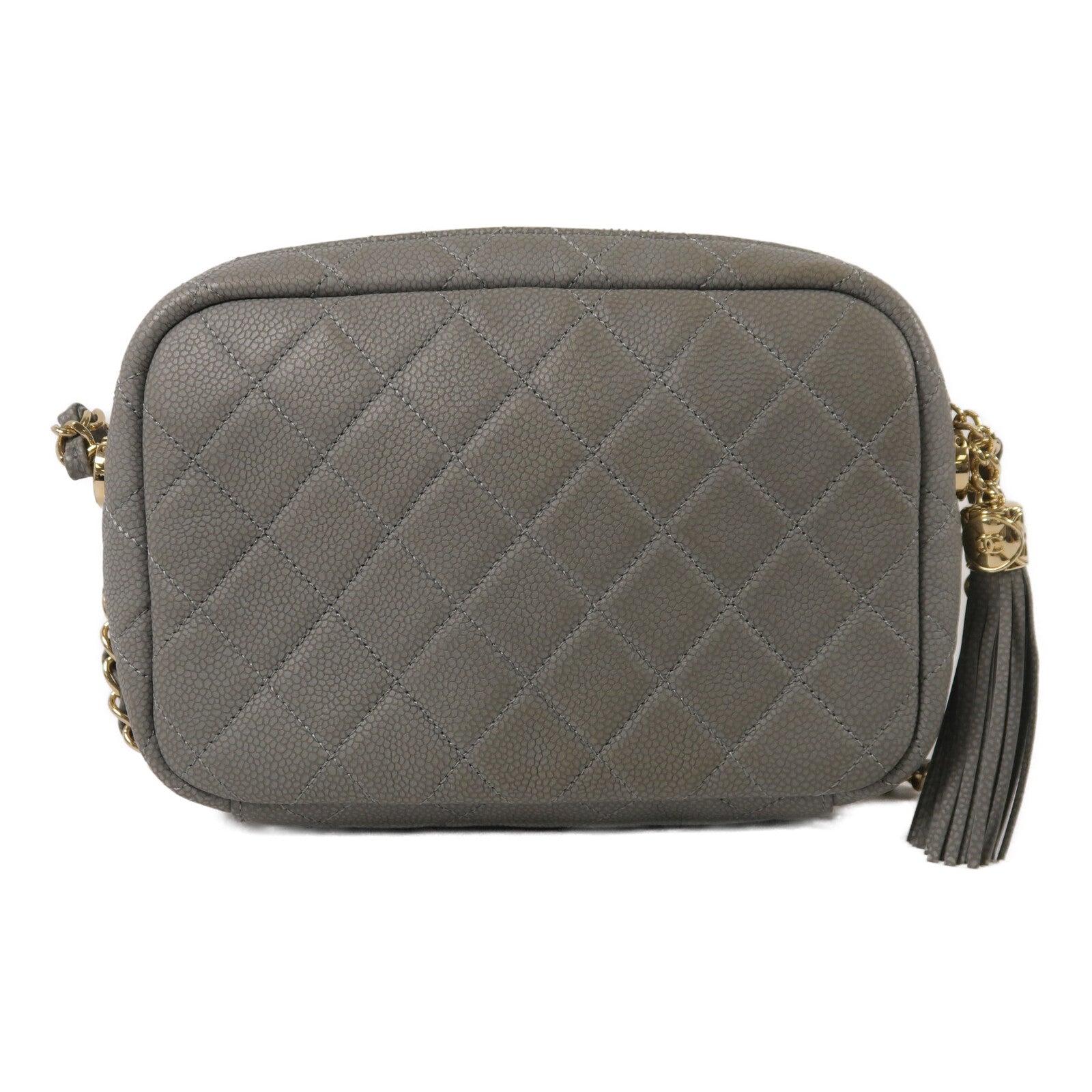 CHANEL 牛皮皮革Coco Tassel Camera Bag鏈帶肩背袋