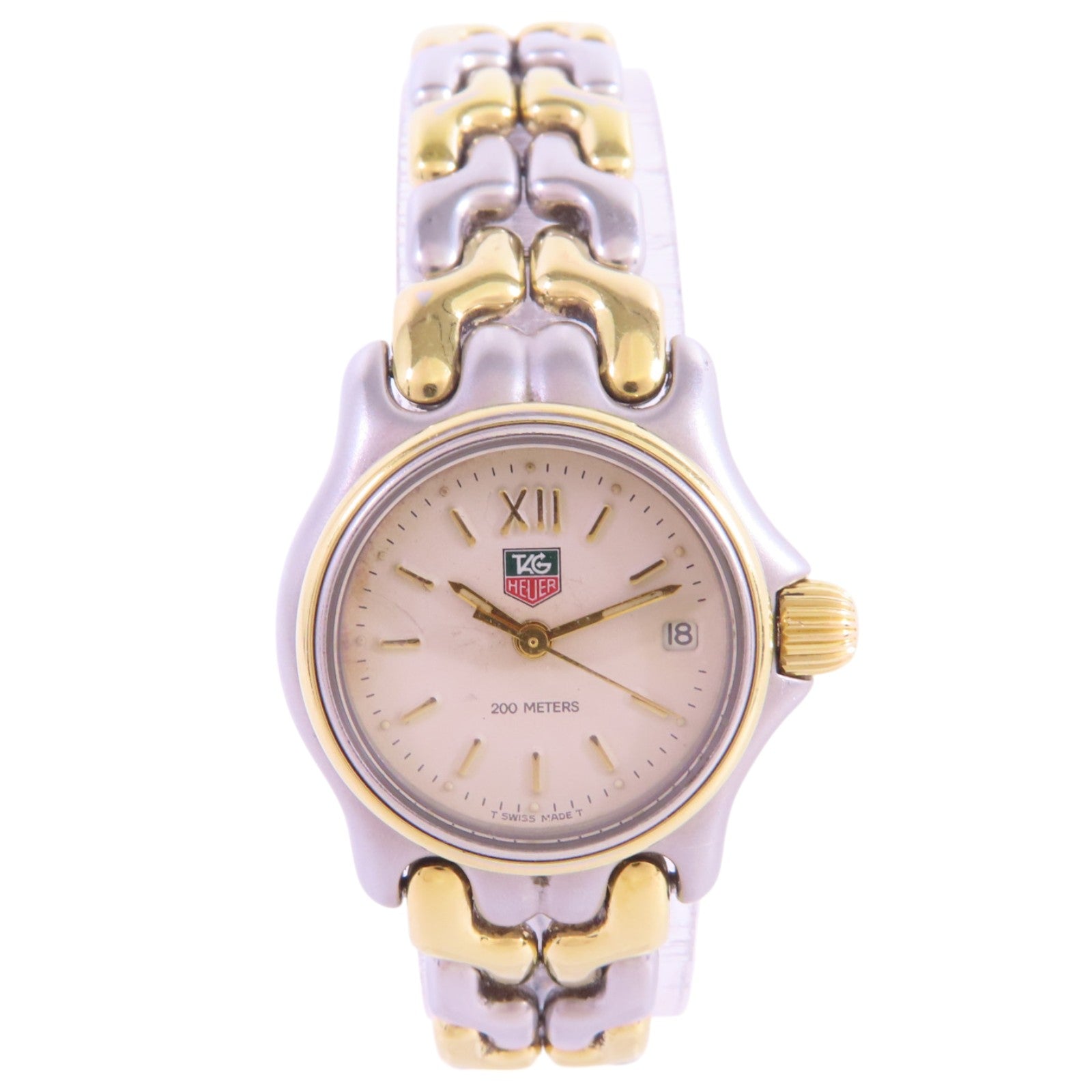 TAG HEUER Sel S05.008M Quartz Watch Stainless Steel  Beige