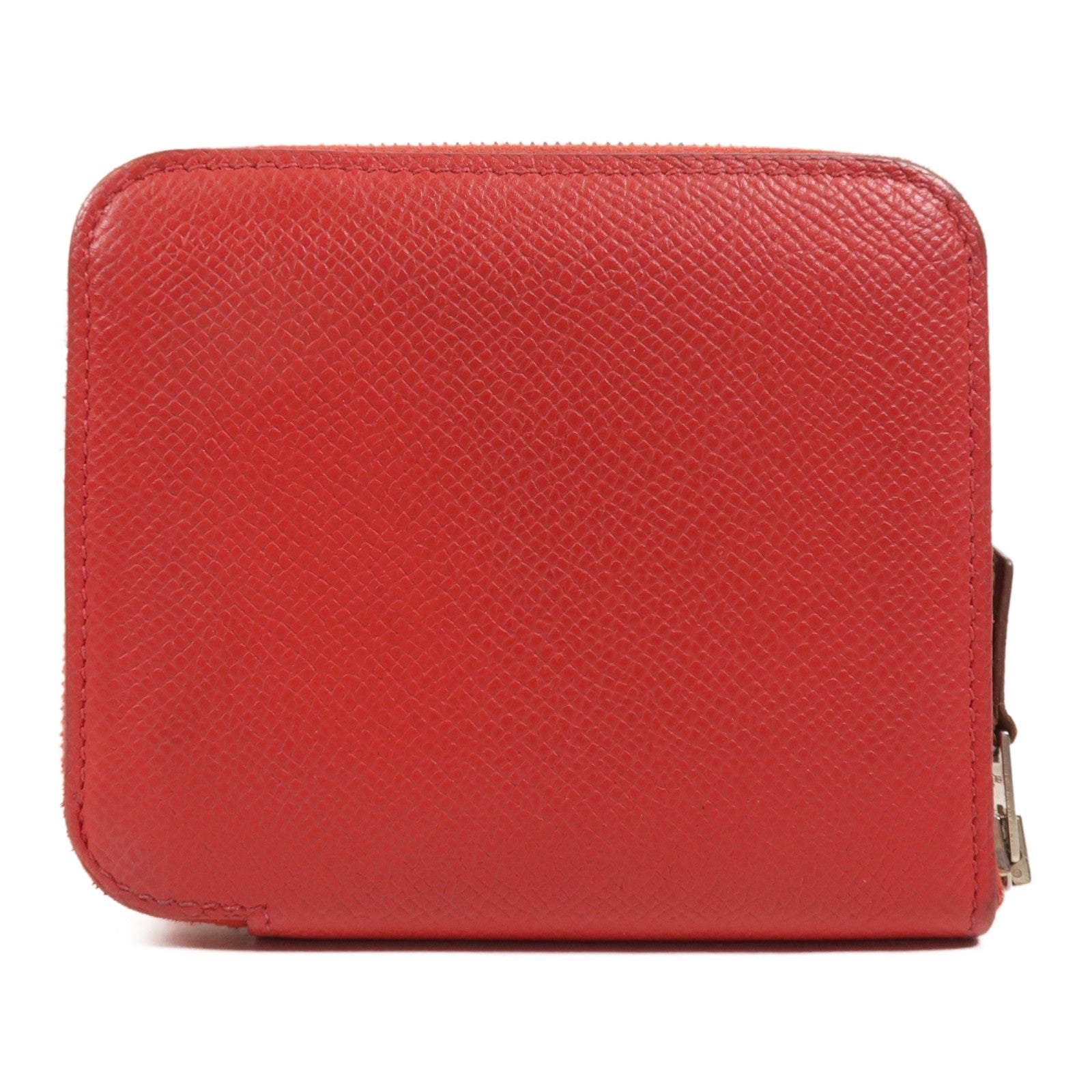 HERMES Epsom皮革Silk In Wallet銀扣錢包Bougainvillea