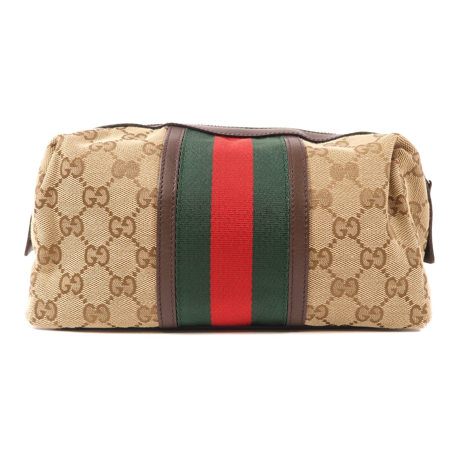 GUCCI 帆布Web Small Cosmetic Case手拿包