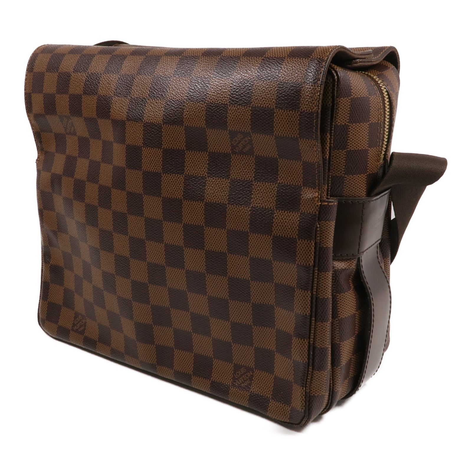 LOUIS VUITTON Damier Naviglio金扣肩背袋