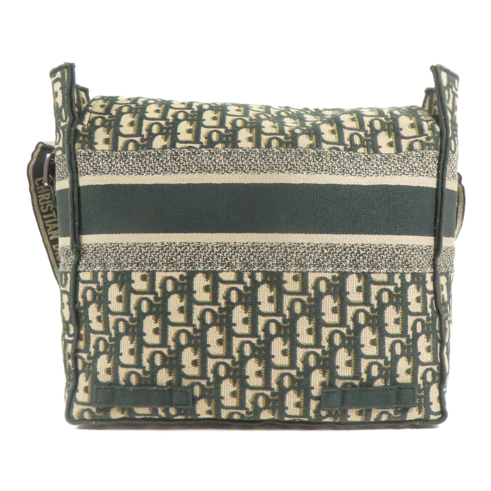Dior CD SHW Medium Diorcamp Shoulder Bag Canvas Beige/Green