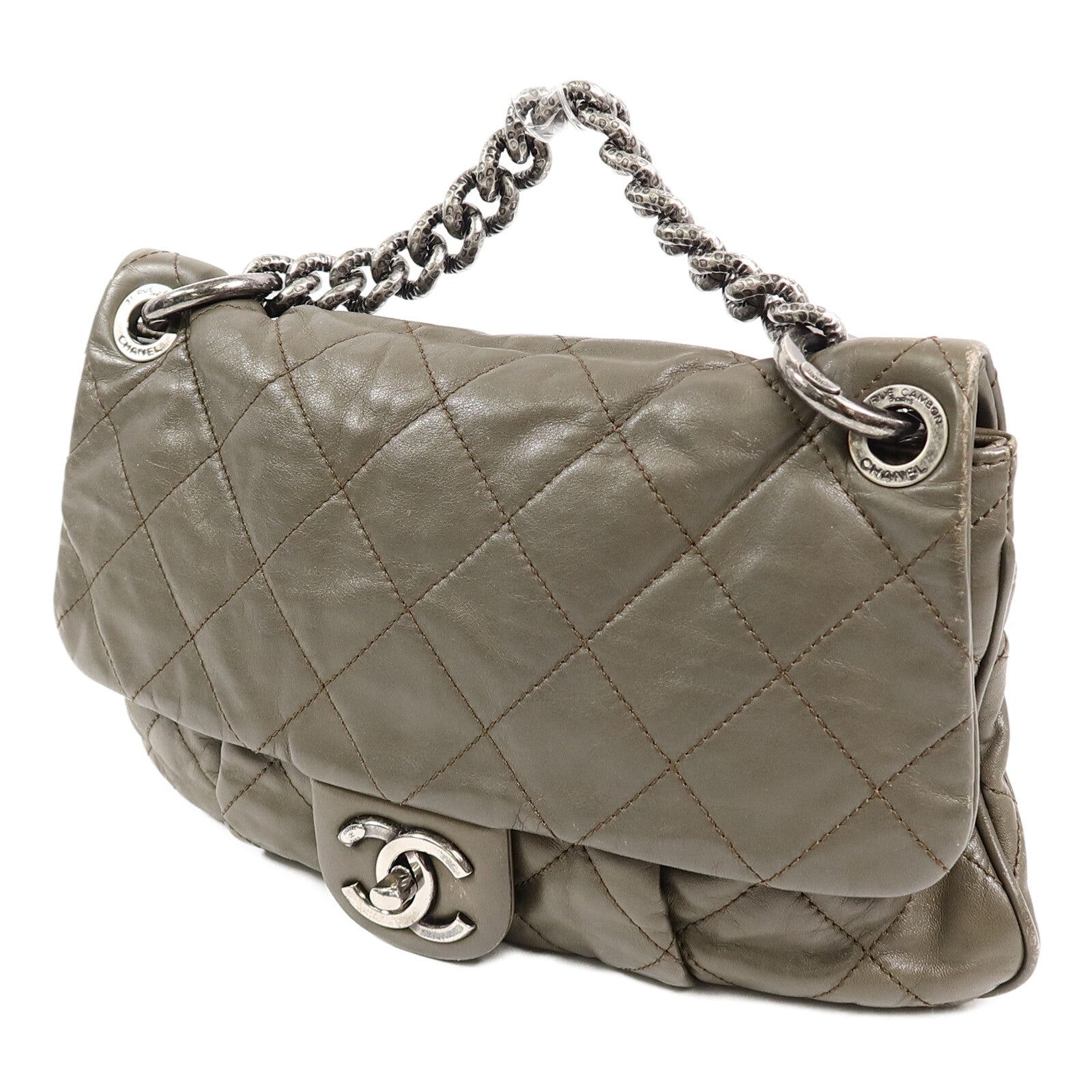 CHANEL 羊皮皮革Shoulder Bag手挽肩背兩用袋